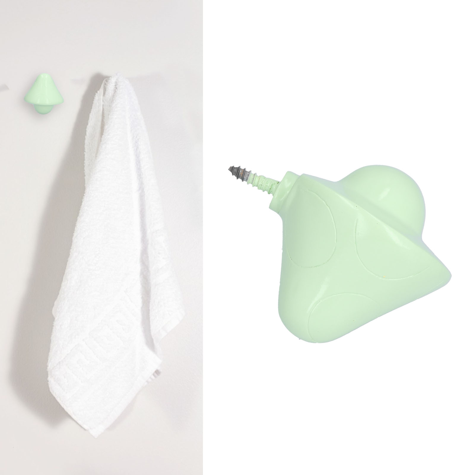 Einfache Und Kreative Dekorative Wandhaken Aus Kunstharz In Pilzform, Für Bekleidungsgeschäfte, Einzelhaken