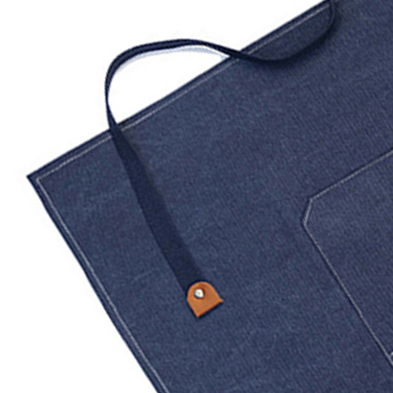 Dicke, Wasserdichte Canvas-schürze, Ideal Für Gartenarbeit, Cafés, Friseursalons, Teestuben, Ateliers, Jeansschürze, Hellblau.