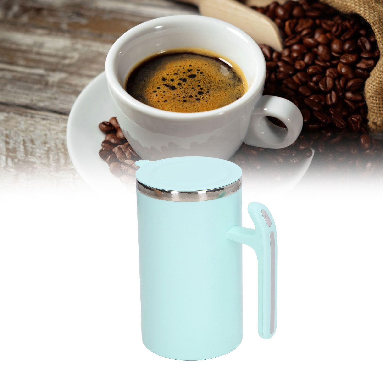 Diese 380-ml-kaffeemaschine Bereitet Kaffee, Tee, Kakao, Milch, Proteinshakes, Suppen Und Vieles Mehr Zu. Ideal Für Büros, Schulen, Fitnessstudios Usw.