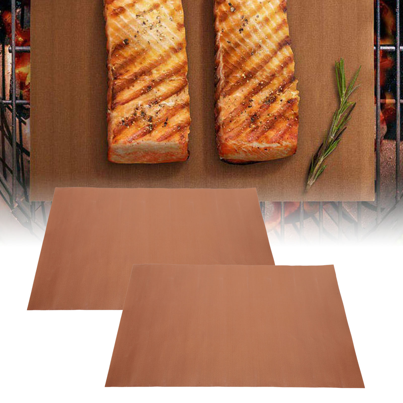 Teflon-grillmatte 40 X 33 Cm, Antihaftbeschichtet, Hitzebeständig, Für Grillabende Im Freien.