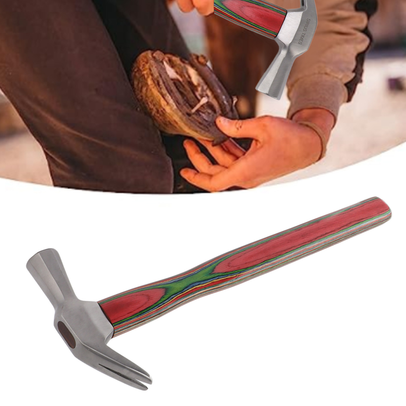 Hufschere Mit Holzgriff Und Magnet, Werkzeug Zum Beschneiden Und Beschlagen Von Hufen, Zubehör Für Pferdegeschirre, Stall