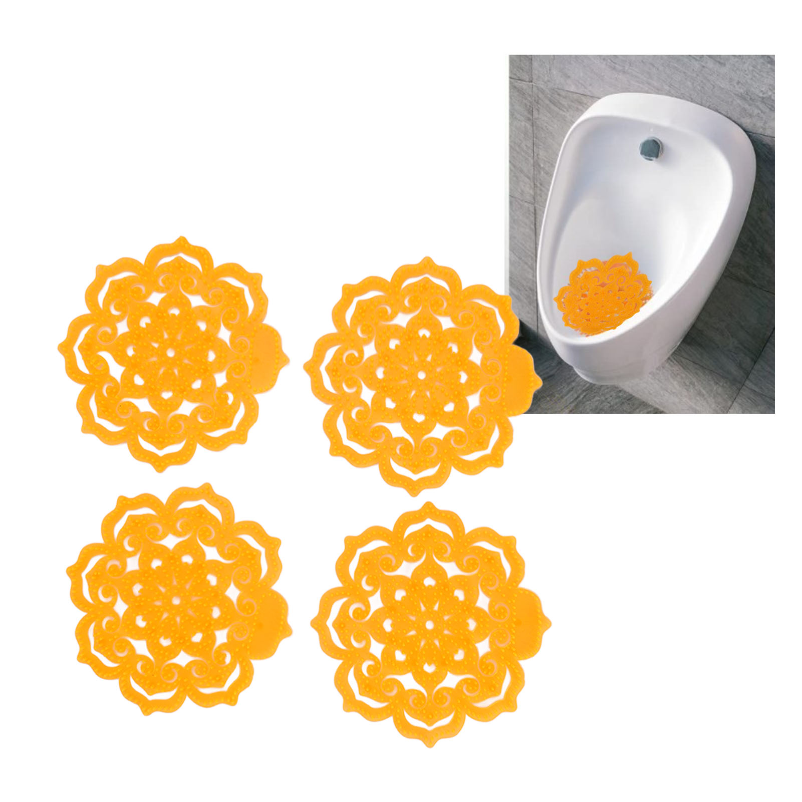 4 Urinale Mit Lotusdufttabletten