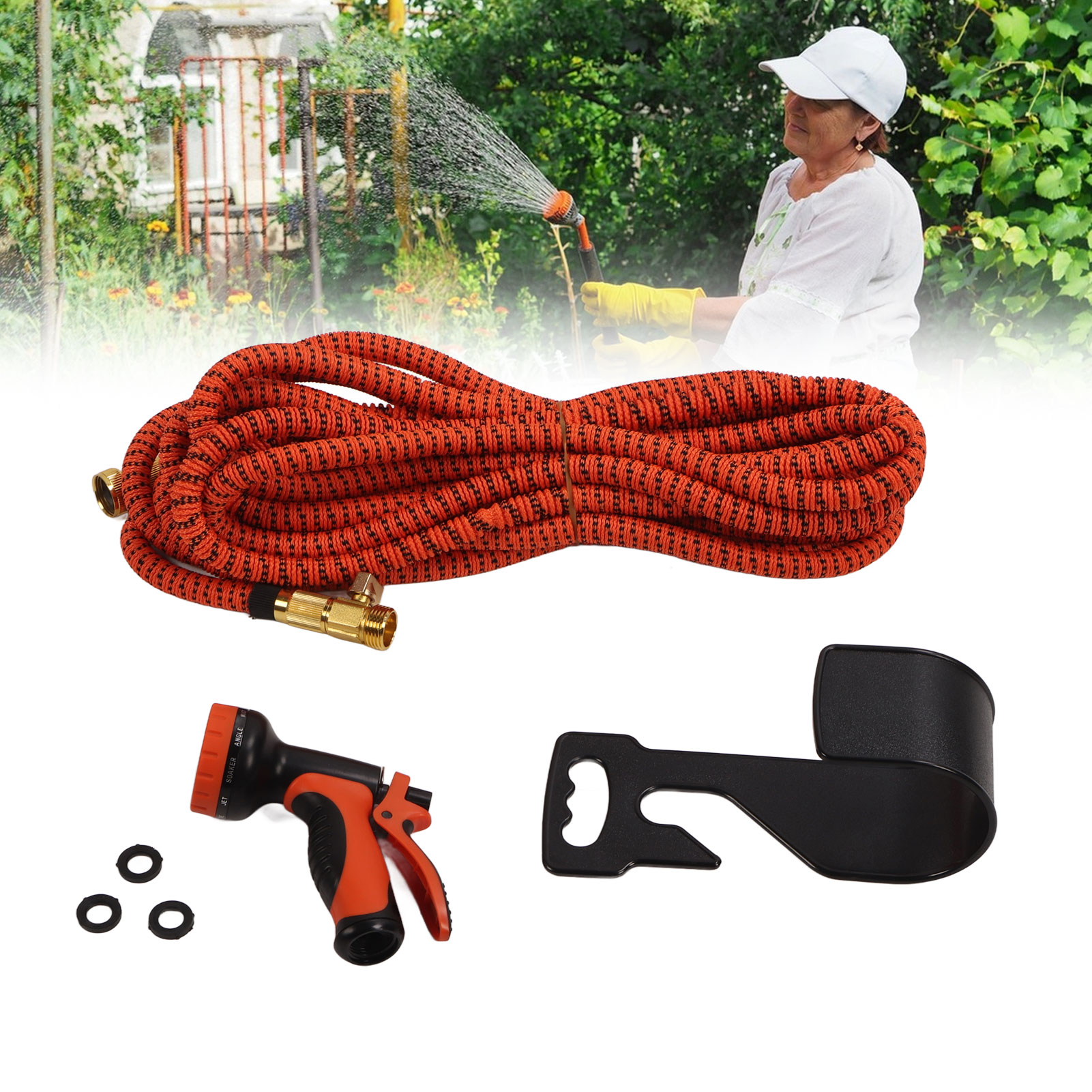 Hochdruck-wasserpistolen-set Für Die Autowäsche, Magischer Teleskop-gartenschlauch, Multifunktionaler Gartenschlauch