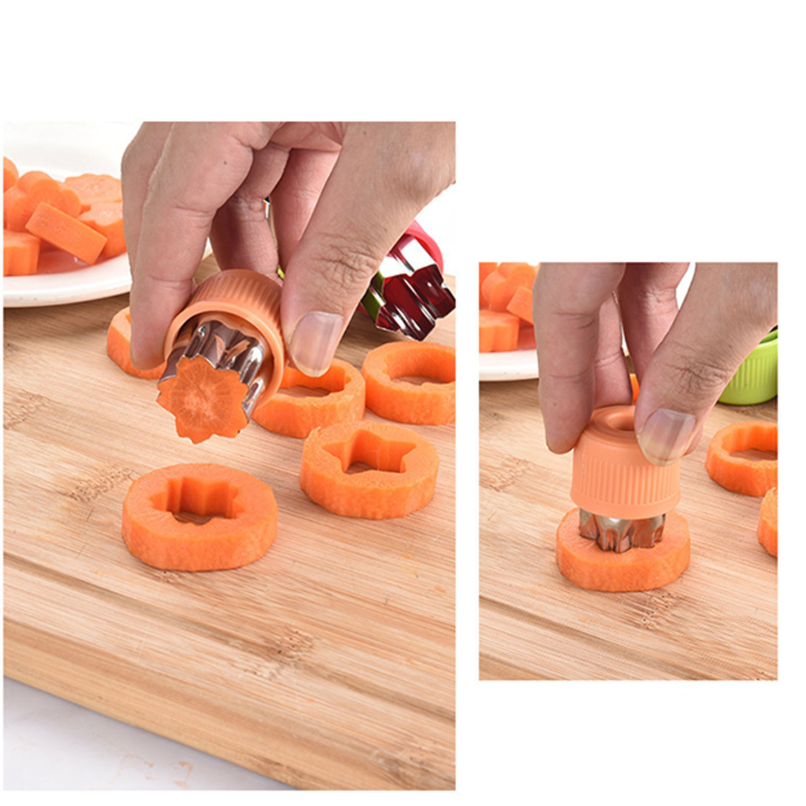 Kleines 3-teiliges Edelstahl-handschutzset: Ausstecher Für Kekse, Gemüse, Obst Und Dekorative Druckform.