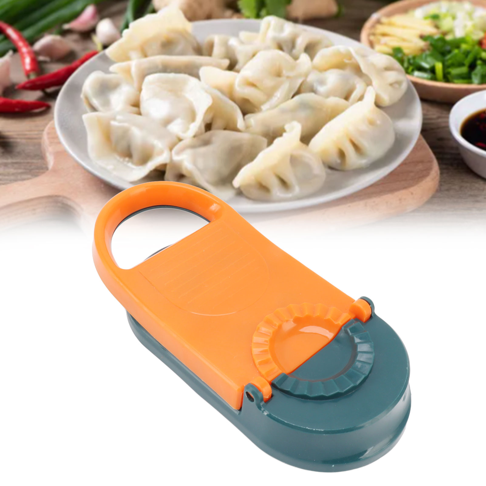 Ravioli-maschine, Küchen-ravioli-maschine, Manuelle Ravioli-maschine, Multifunktionale Ravioli-form Zum Pressen Von Ravioli-teig, Orange.