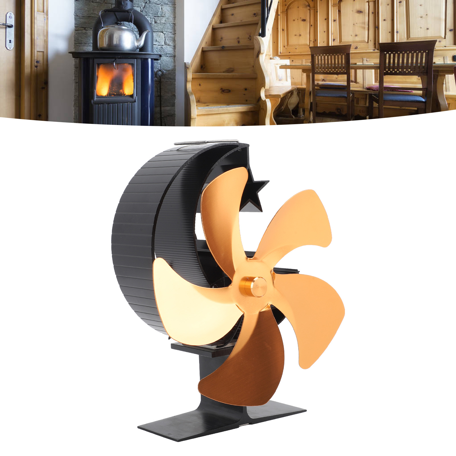 Eisfischen, Camping, Kaminofen, Ventilator, Gold
