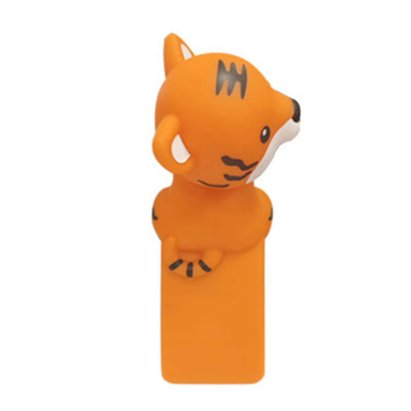 Niedlicher Türstopper Aus Kunststoff, Kein Bohren Erforderlich, Cartoon-design, Einklemmschutz, Origineller Türstopper In Tierform, Tiger-türstopper, Orange