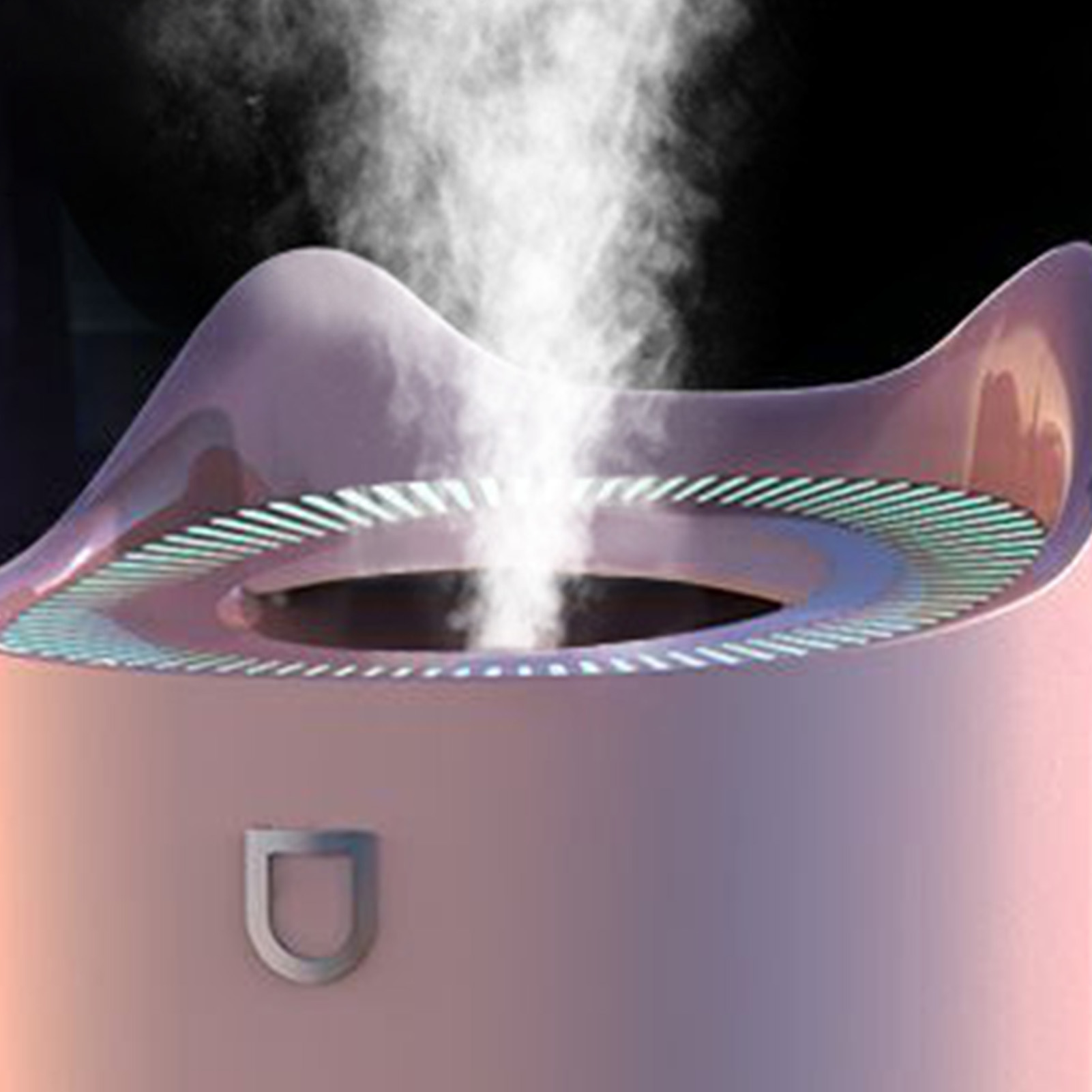 Großer 2-liter-usb-luftbefeuchter Für Zuhause, Intensive Aromaverteilung, Tischdiffusor, Rosa