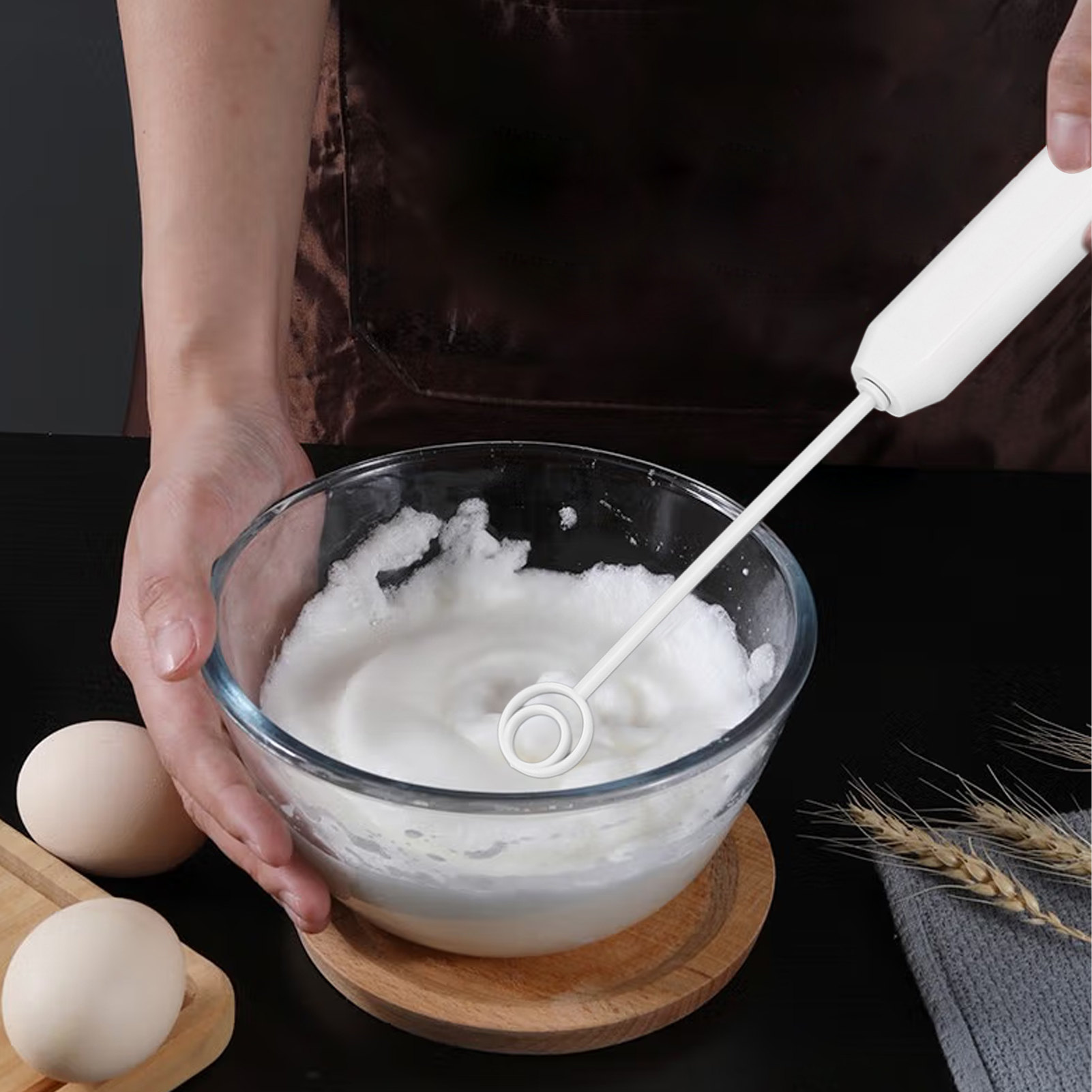 Elektrischer Schneebesen, Kleines Küchengerät Zum Schlagen Von Eiern Und Sahne, Rührstab, Backutensil, Automatischer Schneebesen, Eiweiß