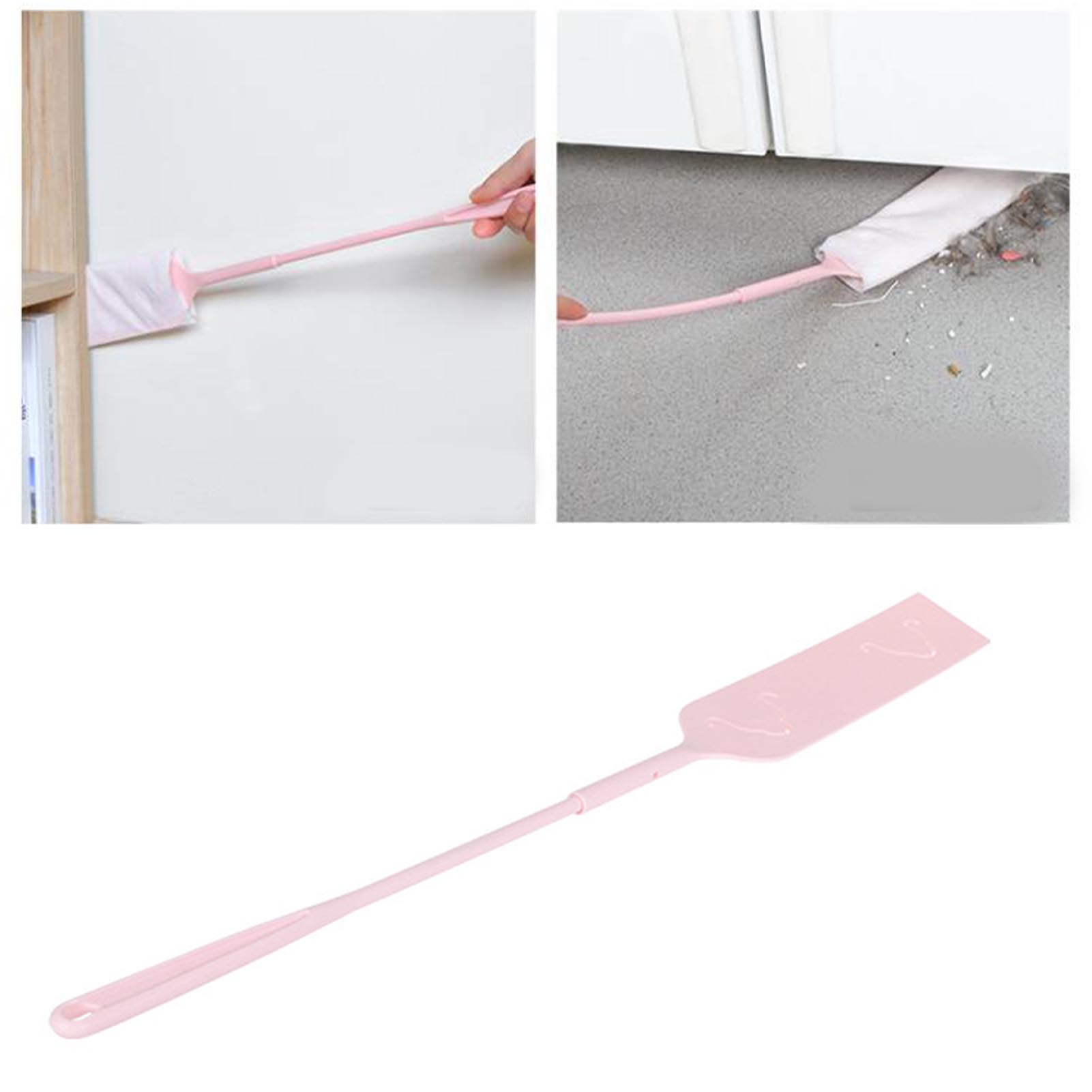 Fugenbürste, Staubwedel, Haushaltsreinigungsbürste Für Unter Betten, Wände Und Decken, Fugenbürste Mit Langem Griff, Rosa.