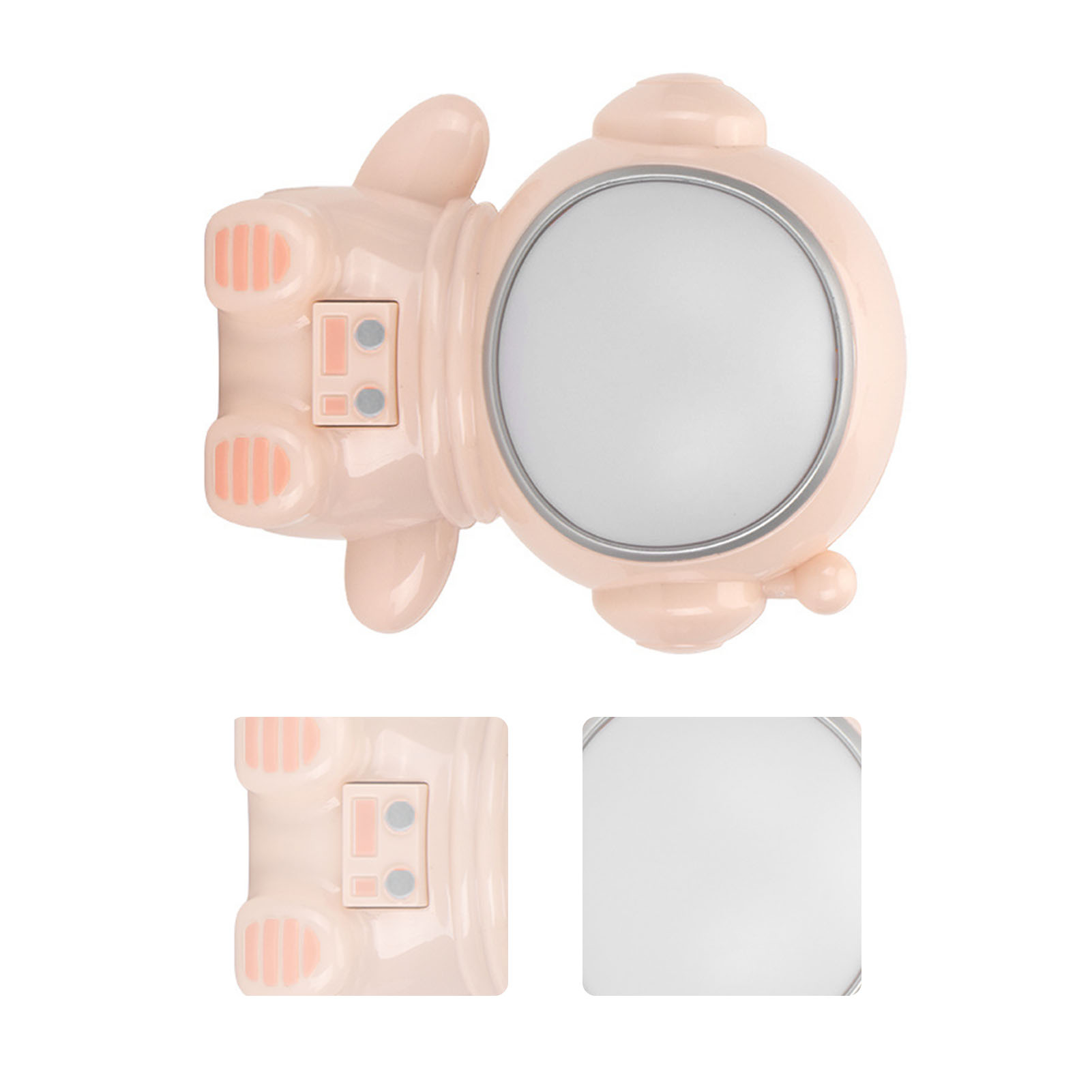 Kreative Astronauten-nachtlampe, Led, Sieben Wechselnde Farben, Nachttischdekoration, Schreibtischlampe Fürs Studentenzimmer, Rosa Astronaut Mit Sieben Wechselnden Farben