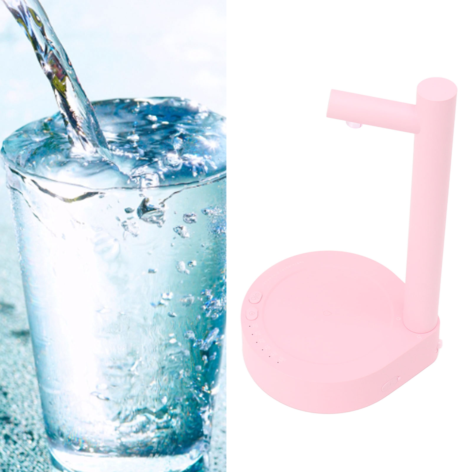 Intelligente Elektrische Tischwasserpumpe Mit 6 Geschwindigkeitsstufen Und Einstellbarem Durchfluss, Tragbar Und Abnehmbar, Ideal Für Zuhause, Büro Und Outdoor-aktivitäten. Rosa