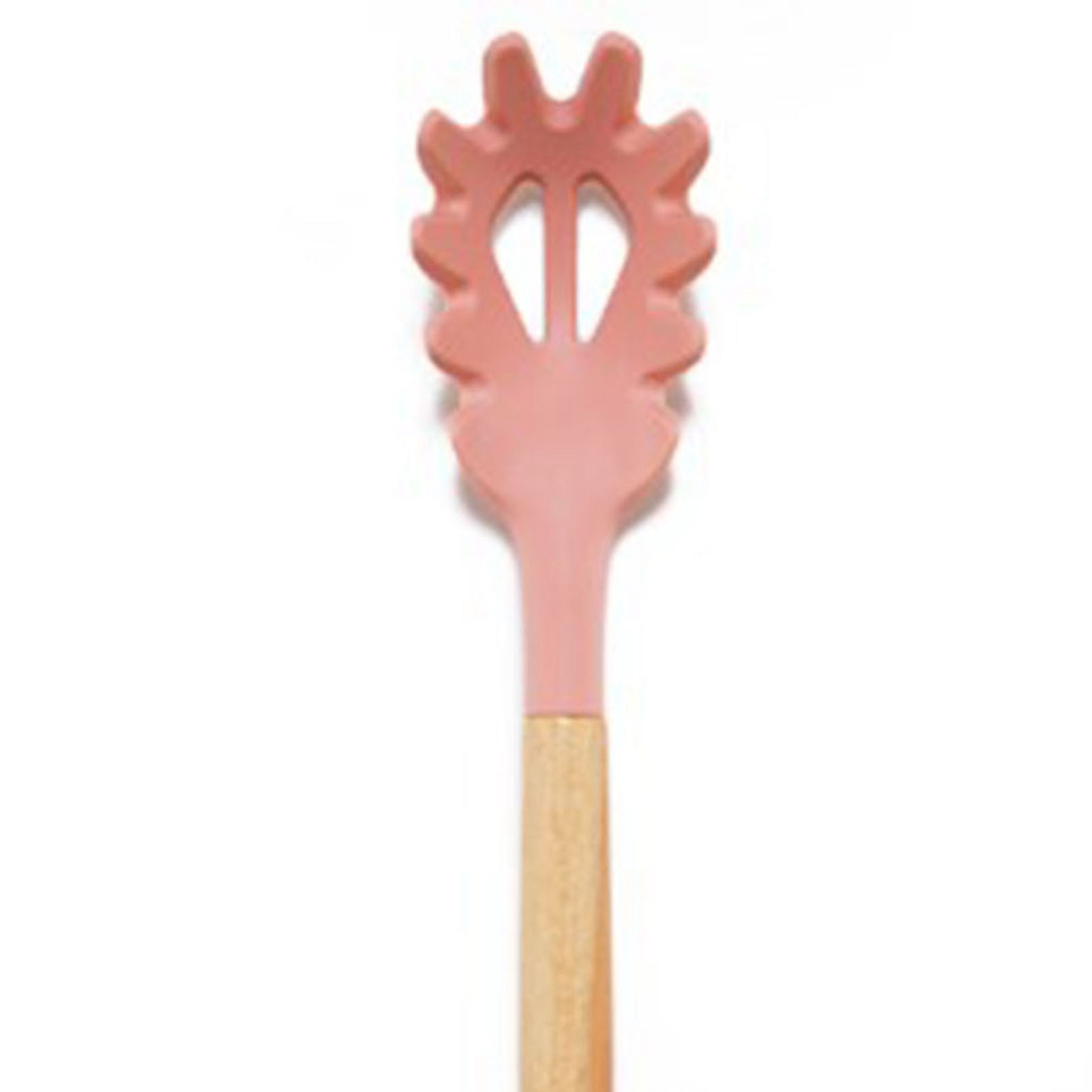 Rosa Silikon-pastazange Mit Buchenholzgriff