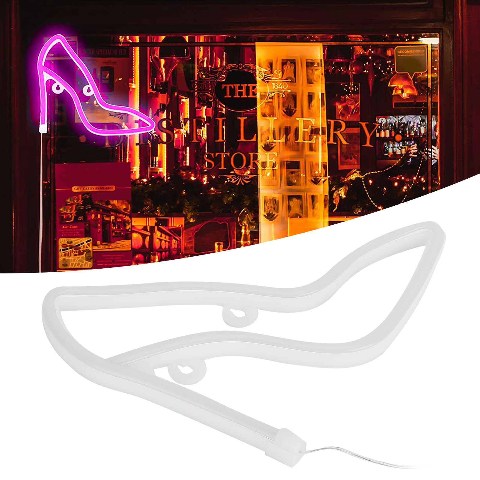 Led-neon, Led-neon-high Heels, High-heel-muster, Ideal Für Partys, Karaoke, Bars, Schlafzimmer, Büro-stimmungslampen, Rosa.