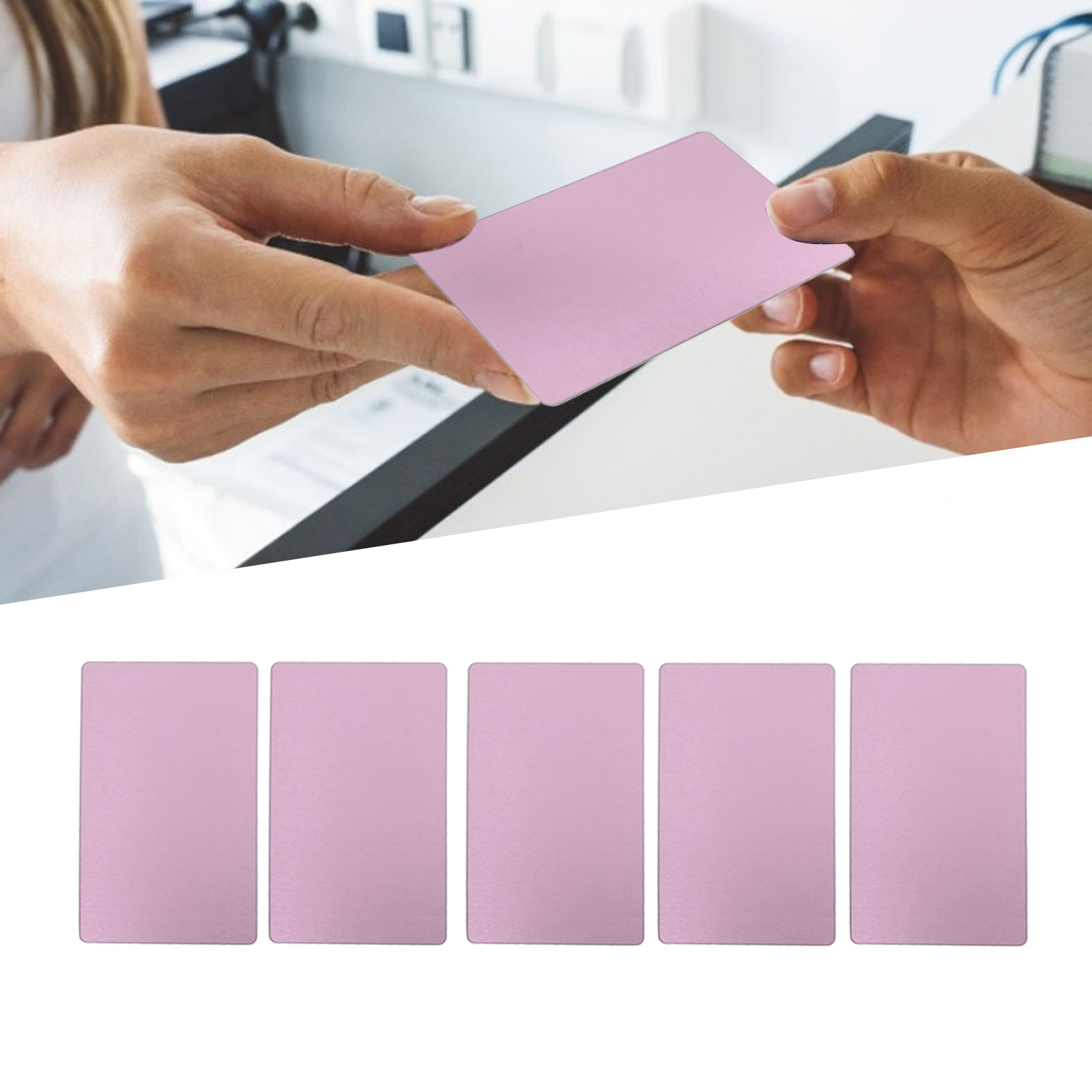Lasermarkierung Auf Aluminiumblech, Visitenkartengravur, Prüfgeräte, Aluminium-magnesium-legierung, Glasfasermaschine, Roségold Für Visitenkarten
