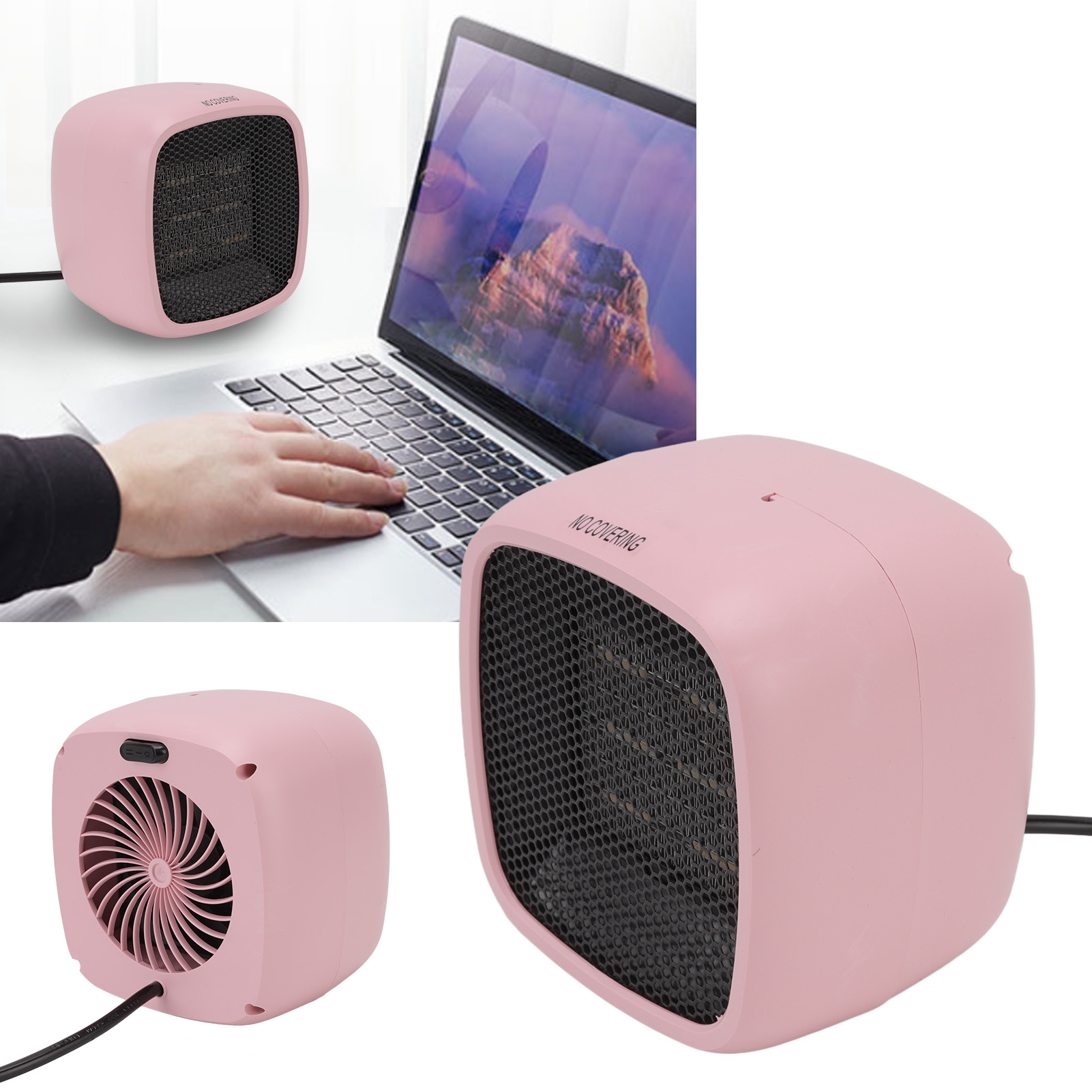 Tischheizgerät, Mini-elektroheizgerät, Rosa, Europäischer Standard 220 V