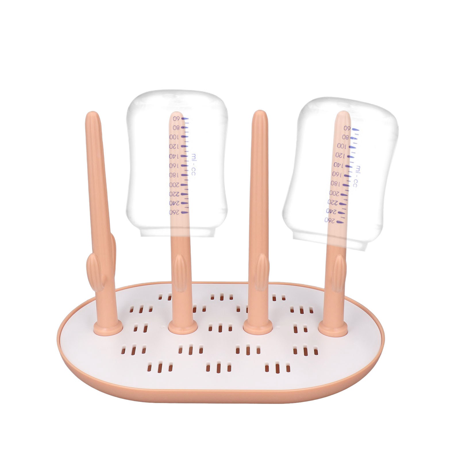 Multifunktionaler Trockenständer Für Babyflaschen Und Sauger, Abnehmbar Und Rosa