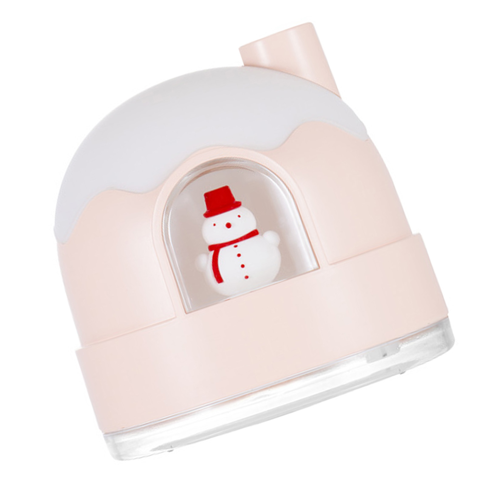 Schneehaus-nachtlicht-luftbefeuchter, Leise, Usb, Niedlich, Rosa, Ideal Für Schlafzimmer Und Zuhause.