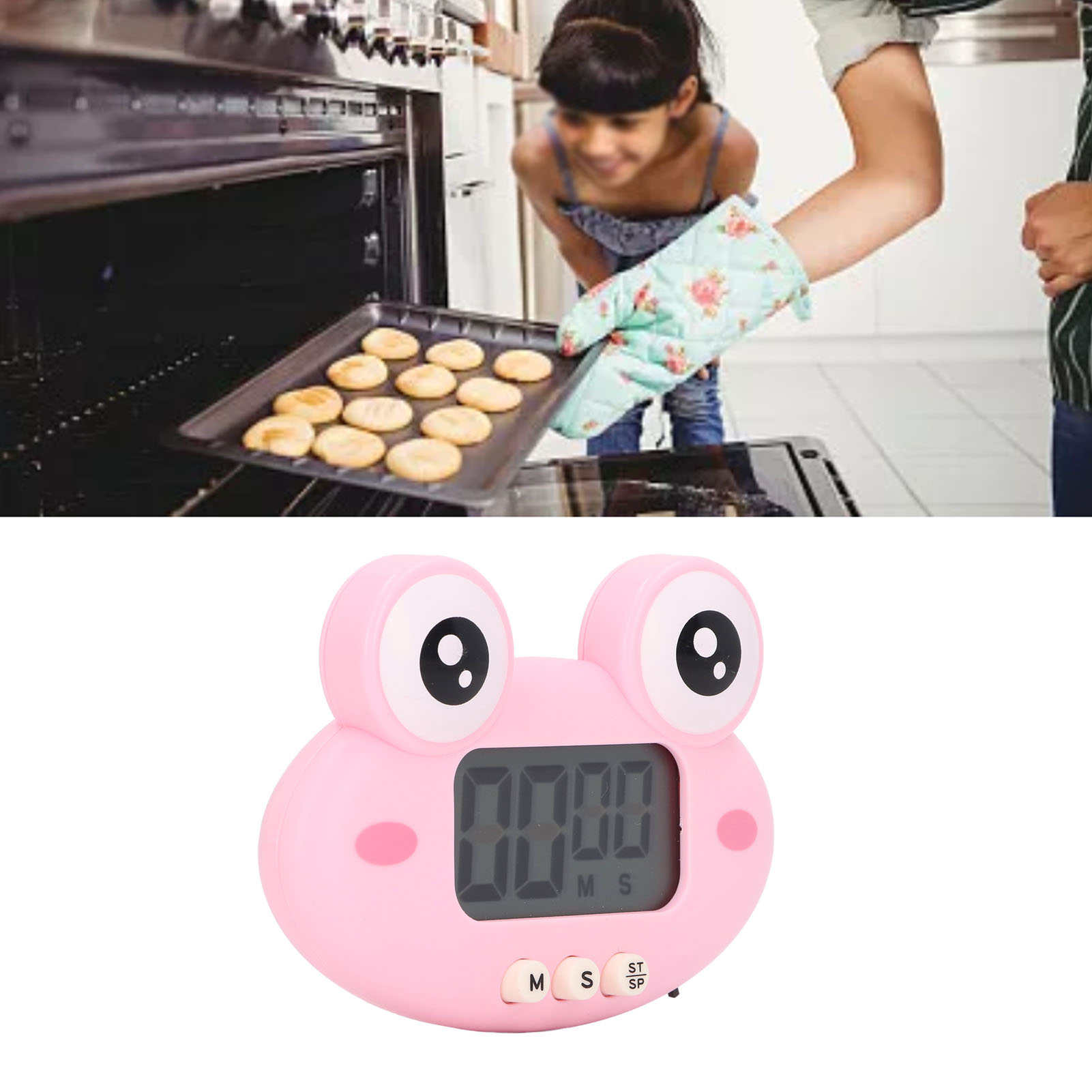 Elektronischer Timer, Timer Mit Tiermotiv, Ofentimer, Rosa Frosch