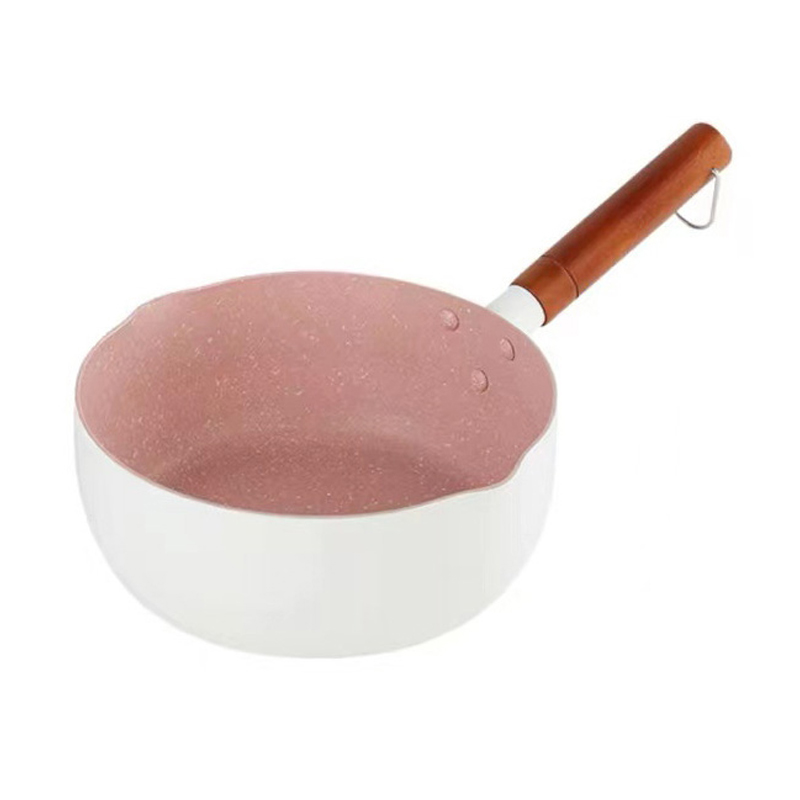 Yukihira-pfanne Im Japanischen Stil, Maifan-steinmilchtopf, Antihaftpfanne, Induktionskochfeld, Suppentopf, Babynahrungskocher, Instant-nudelkocher Für Den Hausgebrauch, Weiß, 20 Cm, Ohne Deckel.