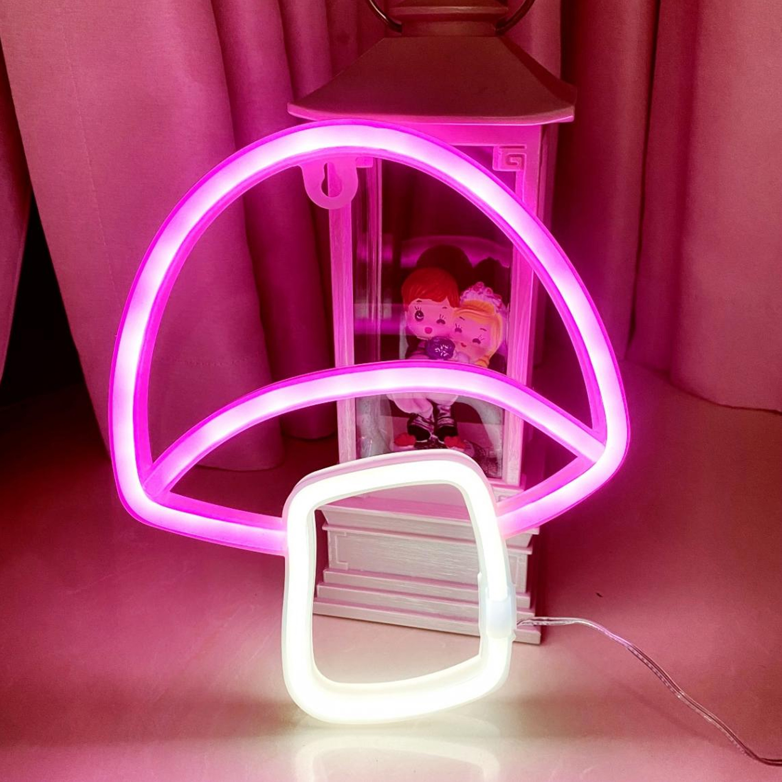 Led-pilz-neonlampe – Pilzförmige Wanddekoration – Usb-/batteriebetrieb – Ideal Für Wohnzimmer, Kinderzimmer, Bar Oder Spielzimmer –