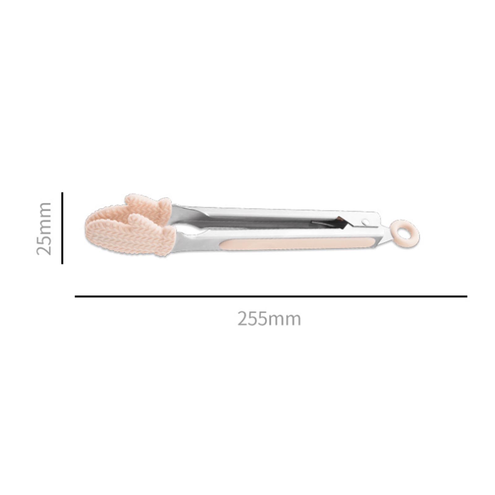 Hochtemperaturbeständige Silikon-lebensmittelzange, Gebäck- Und Grillzange, Brotzange, 23 Cm Rutschfeste Lebensmittelzange