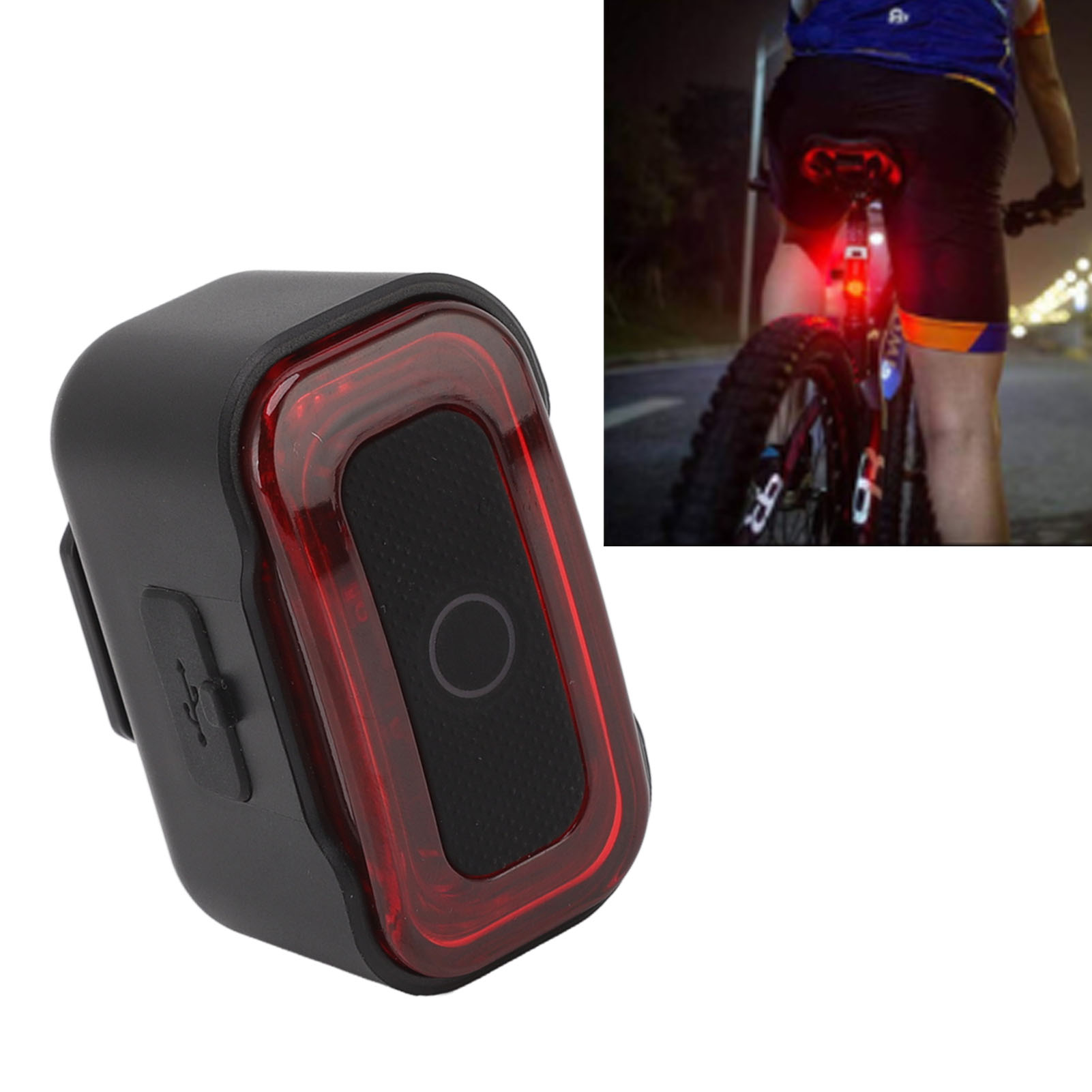 Intelligentes Fahrradbremsrücklicht, Rotes Licht, 16 Hochleistungs-leds, Fahrradsignallicht, Usb-aufladbar, Bremsrücklicht Für Mountainbikes