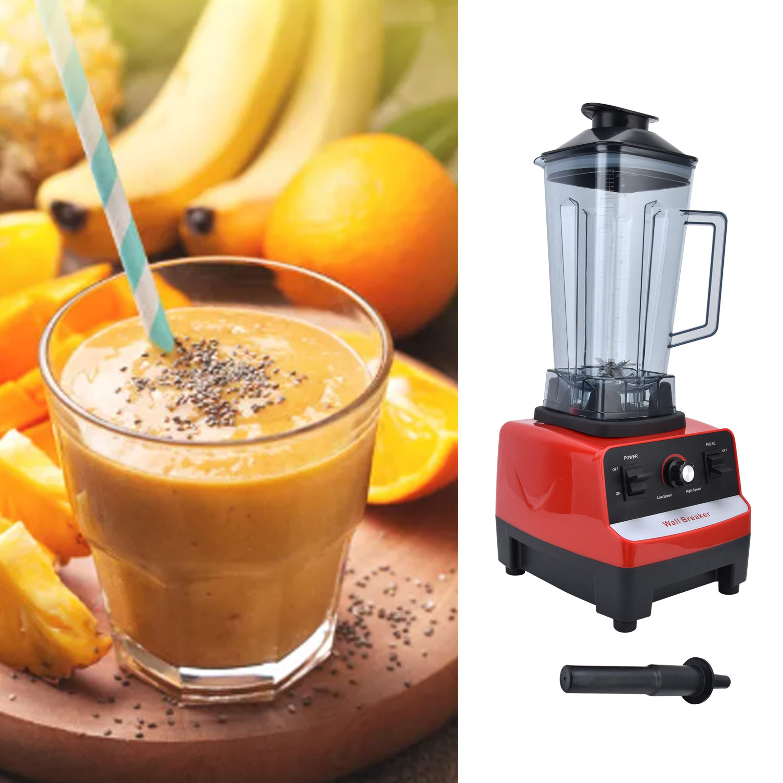 Hochleistungsmixer, Küchenmaschine, Exklusiv Für Überseelager, Europäischer Standard 220 V