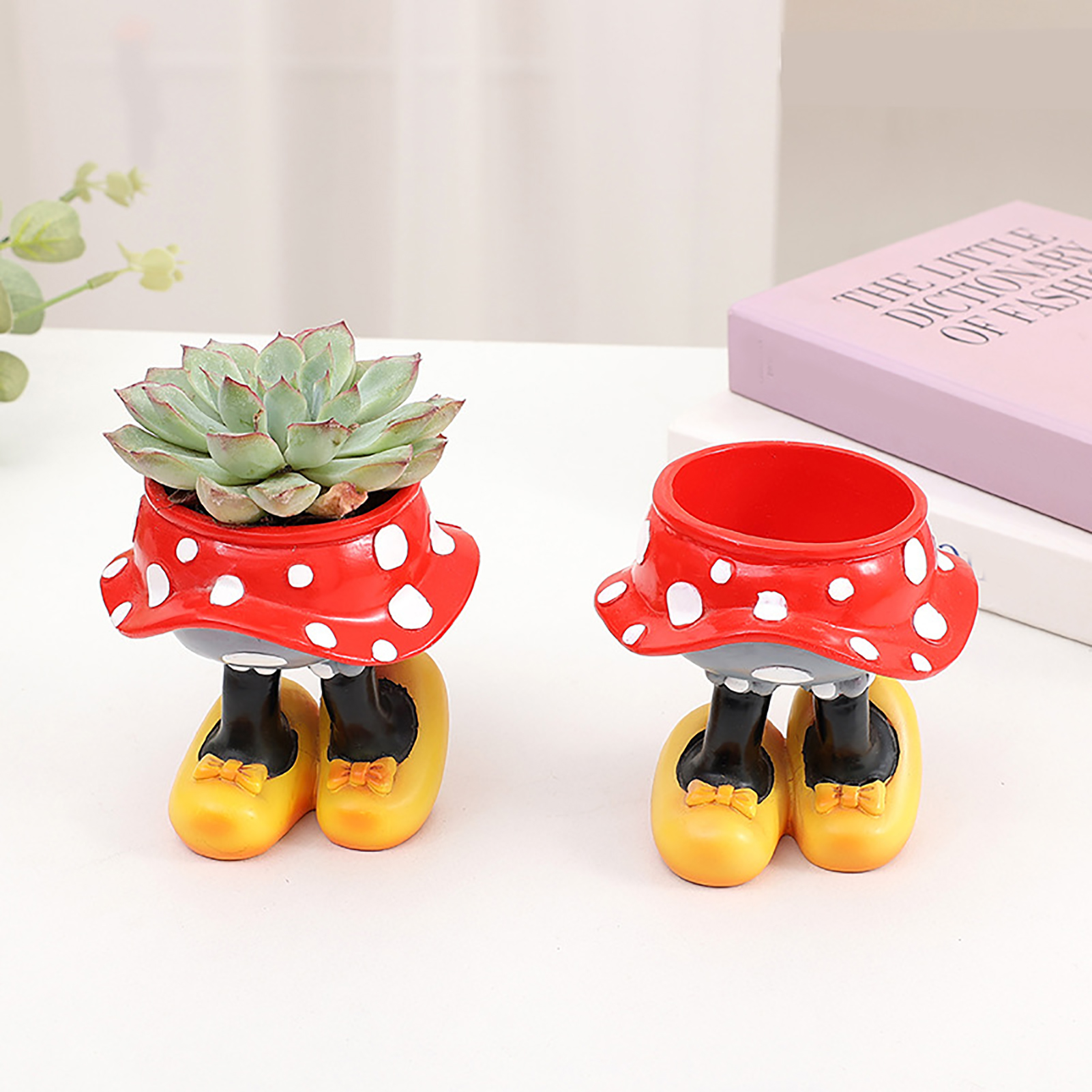 Kreativer Und Dekorativer Mickey-mouse-sukkulenten-blumentopf Für Büro Oder Garten – Harzpflanze – Mickey Mouse