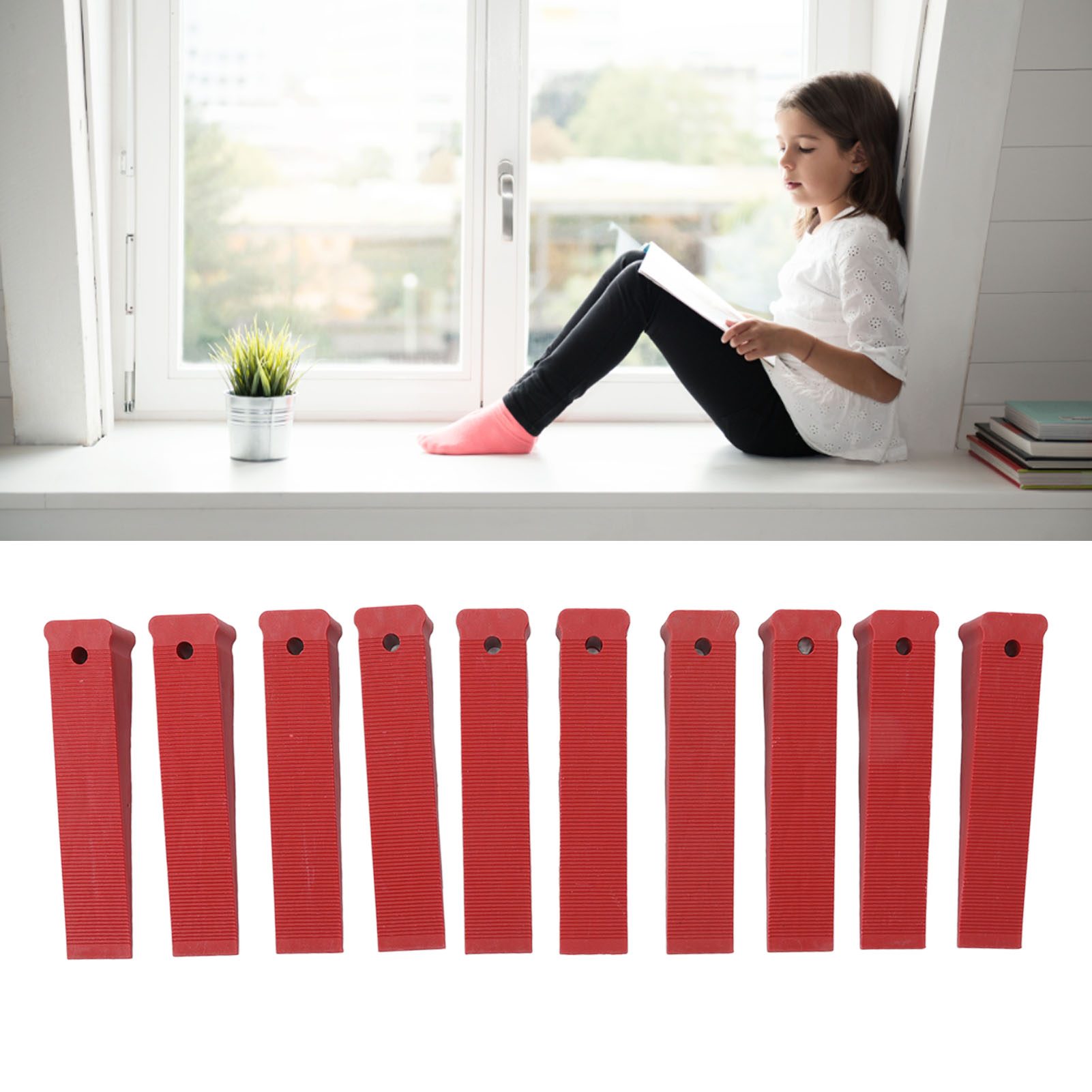 Set Mit 10 Montagekeilen Für Türen Und Fenster, Wiederverwendbaren Nivellierpads, Schnellpositionierungswerkzeugen Aus Kunststoff Und Zubehör Für Die Tür- Und Fenstermontage.