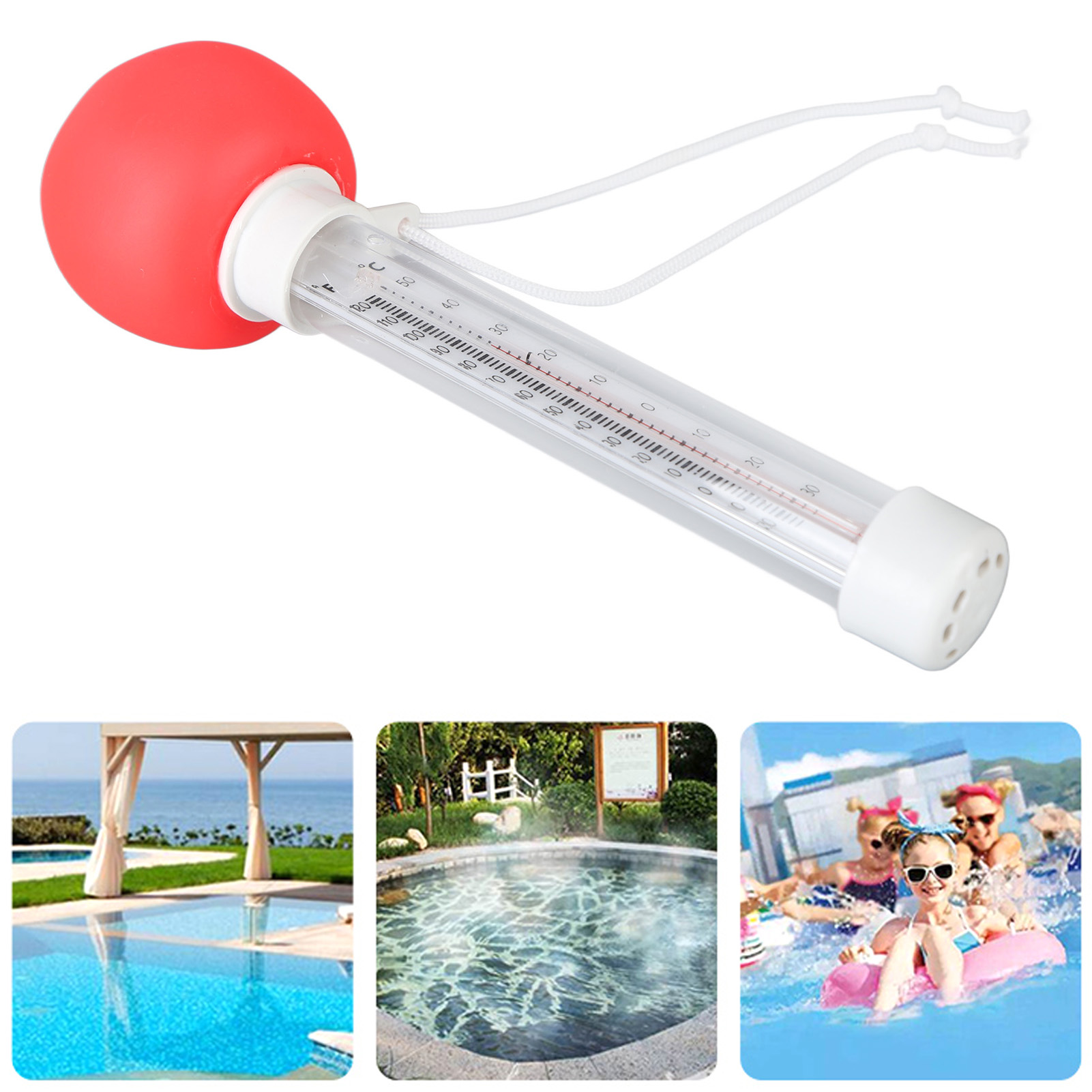 Schwimmendes Thermometer Für Schwimmbäder Und Whirlpools In Form Von Comicfrüchten Und -tieren, Planschbecken, Kinderbecken, Babythermometer In Tomatenform