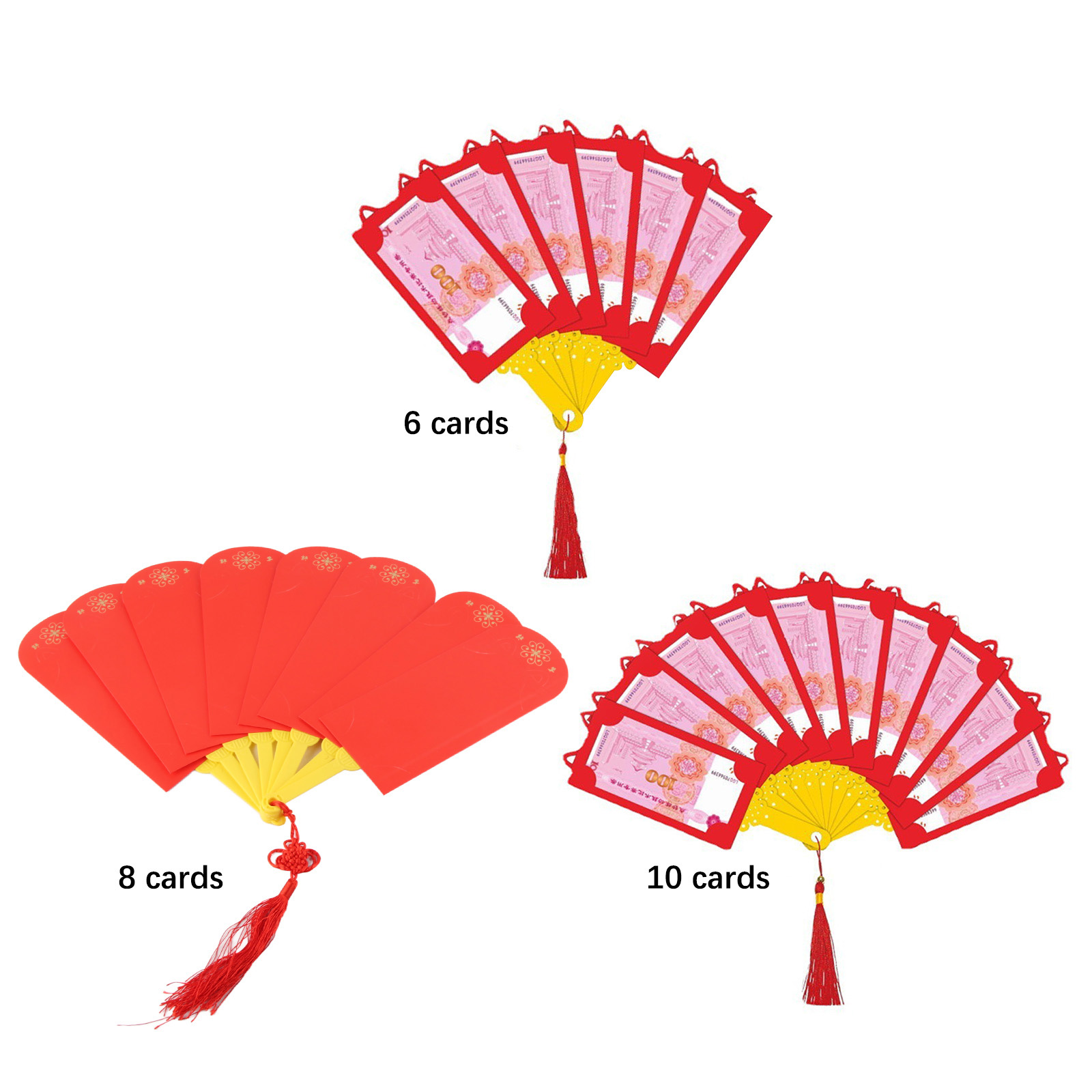 Roter Faltumschlag In Fächerform, Ideal Für Das Chinesische Neujahr 2023, Das Jahr Des Hasen. Material: Papier.