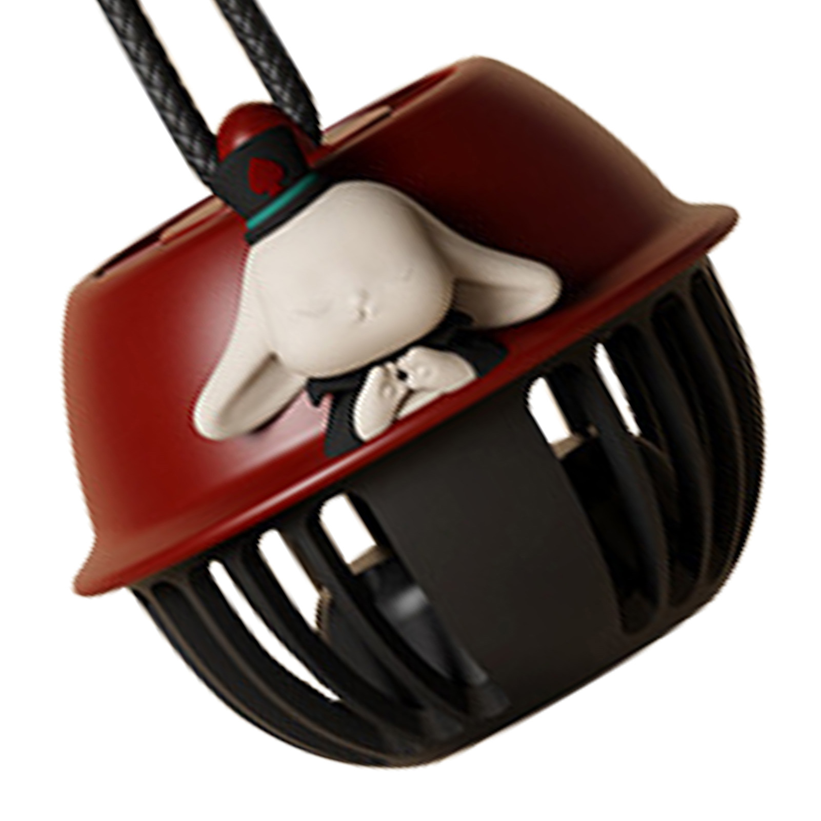 Trendiger, Klingenloser Nackenventilator Mit Wiederaufladbarer Zirkusglocke, Tragbar Für Kinder, Mini-usb-zauberhasenventilator