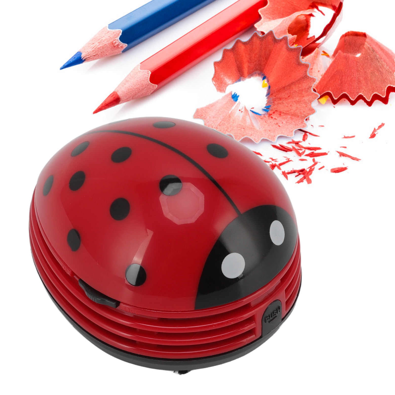 Mini-tischstaubsauger In Marienkäferform, Handstaubsauger In Marienkäferform, Papierspäne