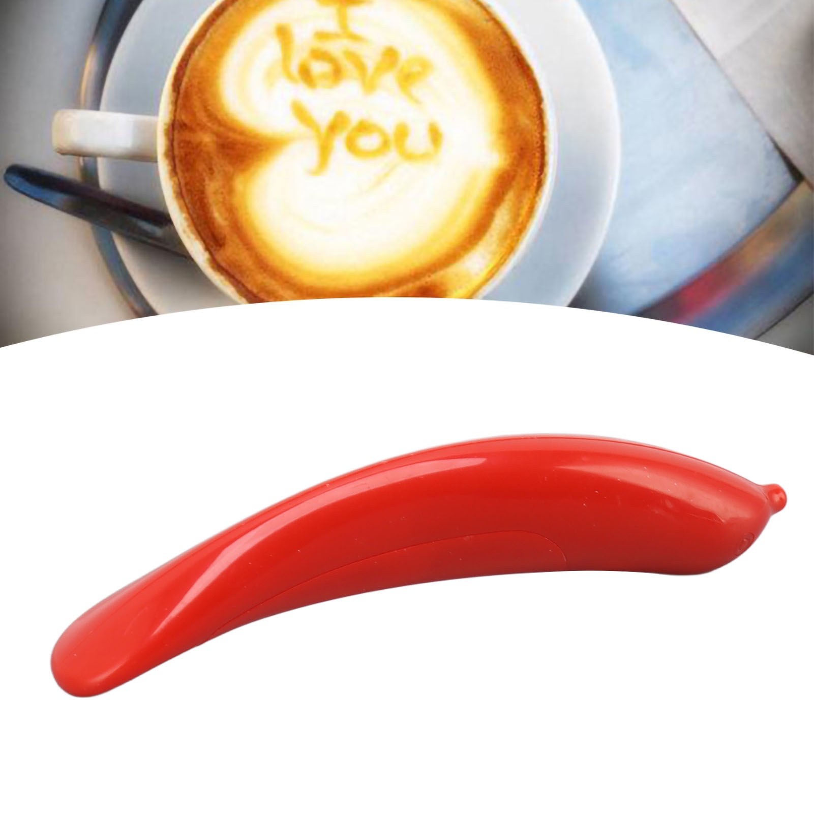 Elektrischer Latte-art-stift, Latte-art-stift Mit Vogelmotiv, Tortendekorationsstift, Lustiger Gewürzstift, Roter Dekorator