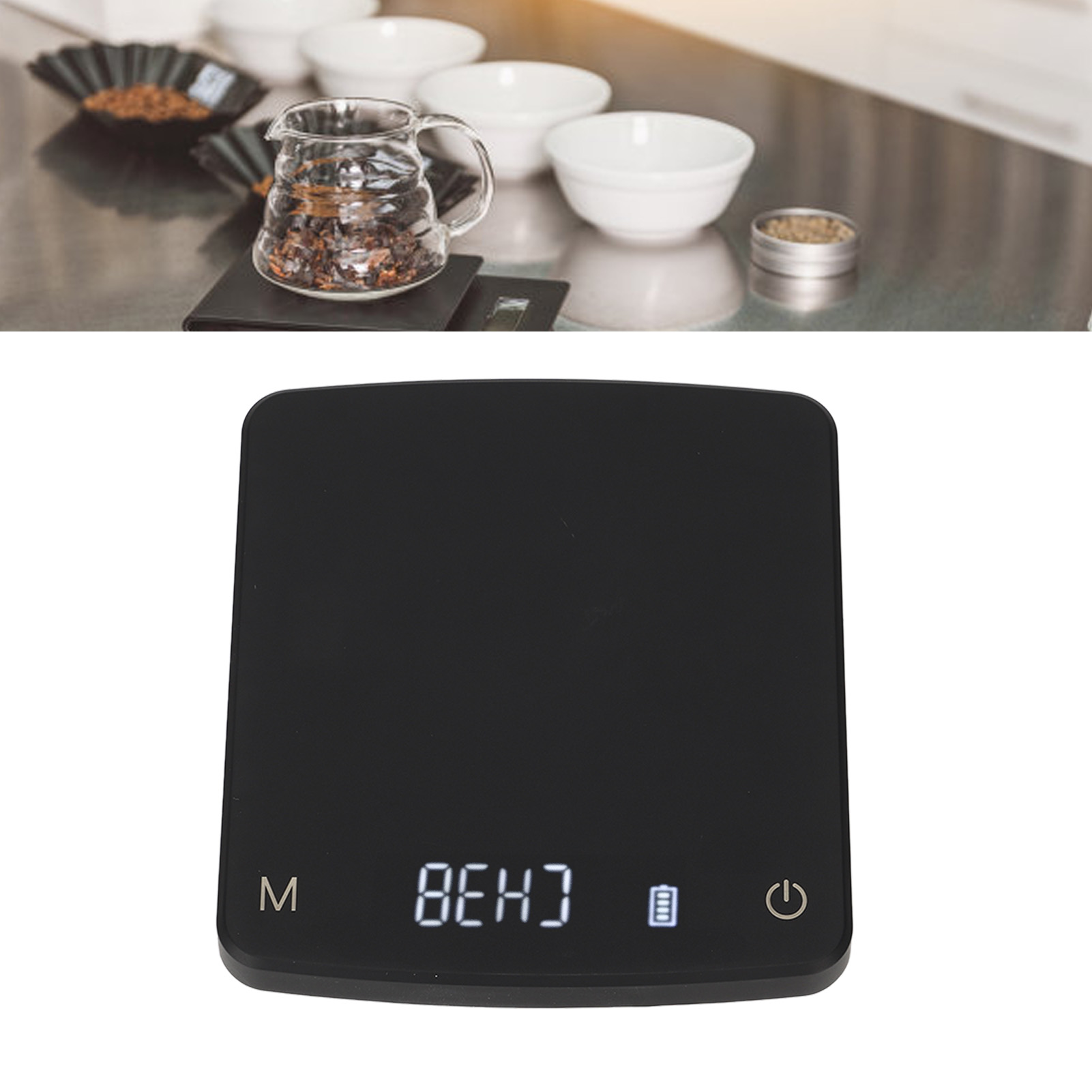 Kaffeewaage Mit Automatischem Timer Und Wiederaufladbarer Ladefunktion, Intelligentem Kaffeewiegesystem, 500 G/0,01 G.
