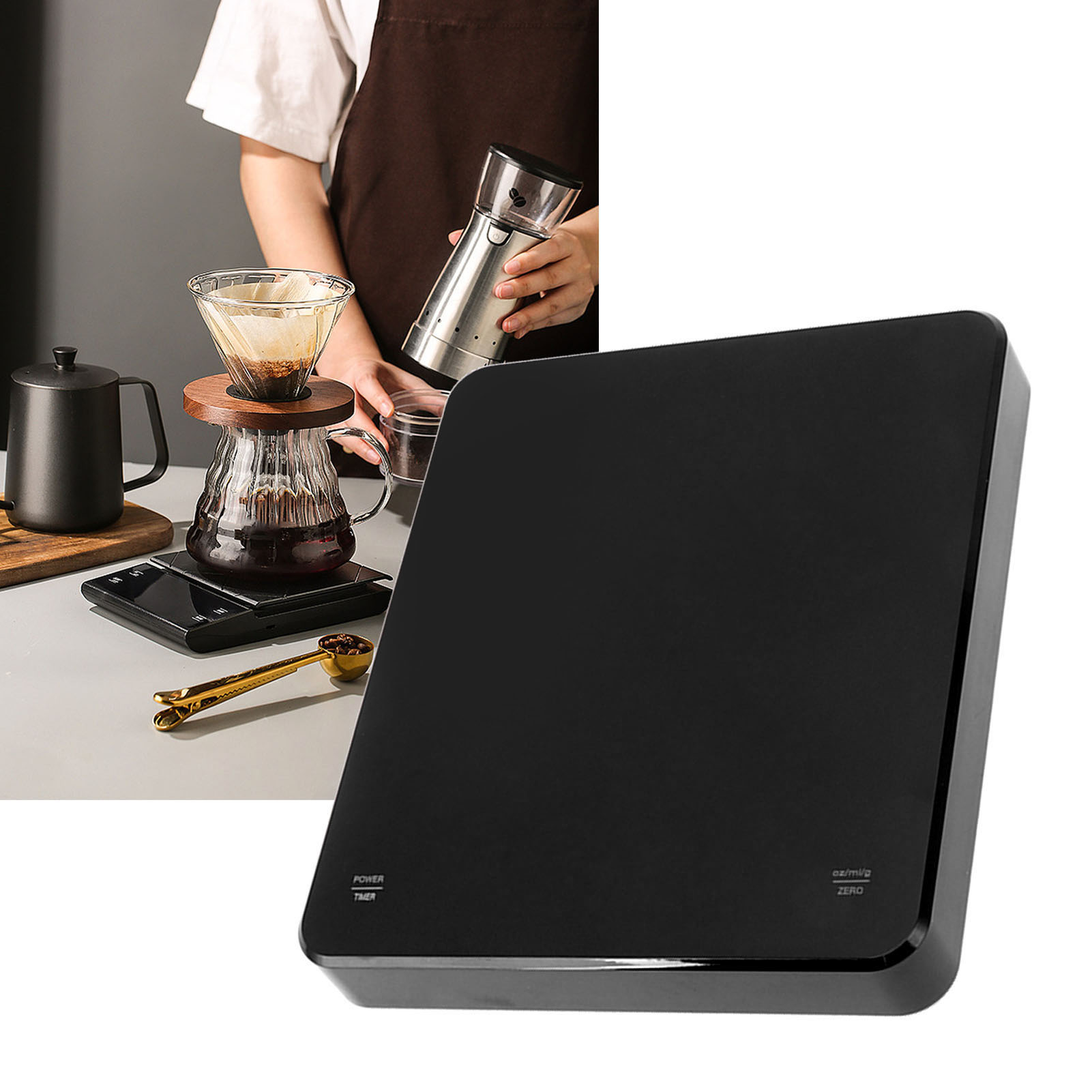 Waage Für Schwarzen Kaffee, Waage Für Filterkaffee, Automatischer Ladetimer, Elektronische Waage Für Küche Und Backen.