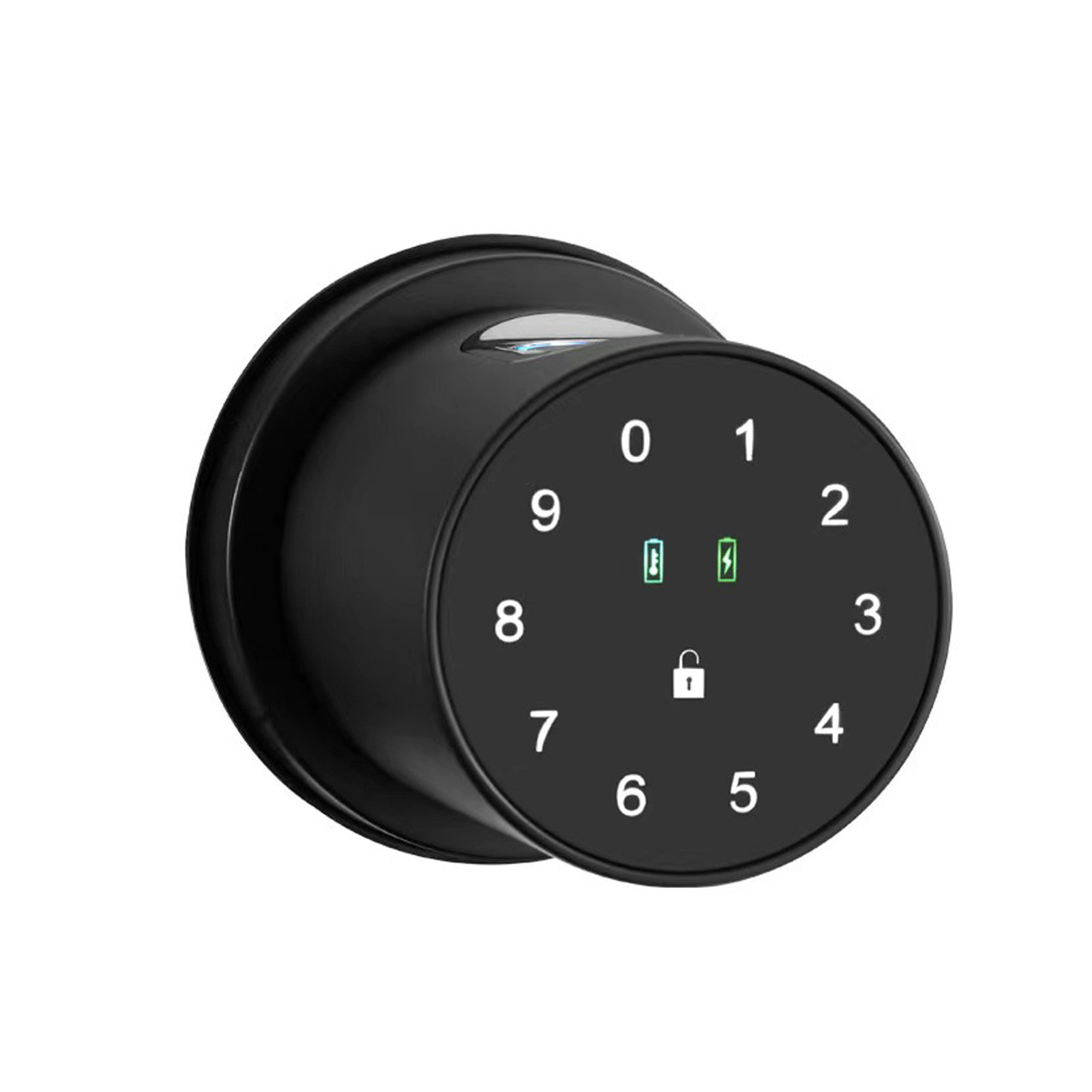 4-6v Fingerabdruck-kugelschloss Mit Graffiti-app, Entriegelung Per Fingerabdruck Und Bluetooth-passwort, Intelligentes Schloss Für Mietwohnungen, Büros Und Holztüren.