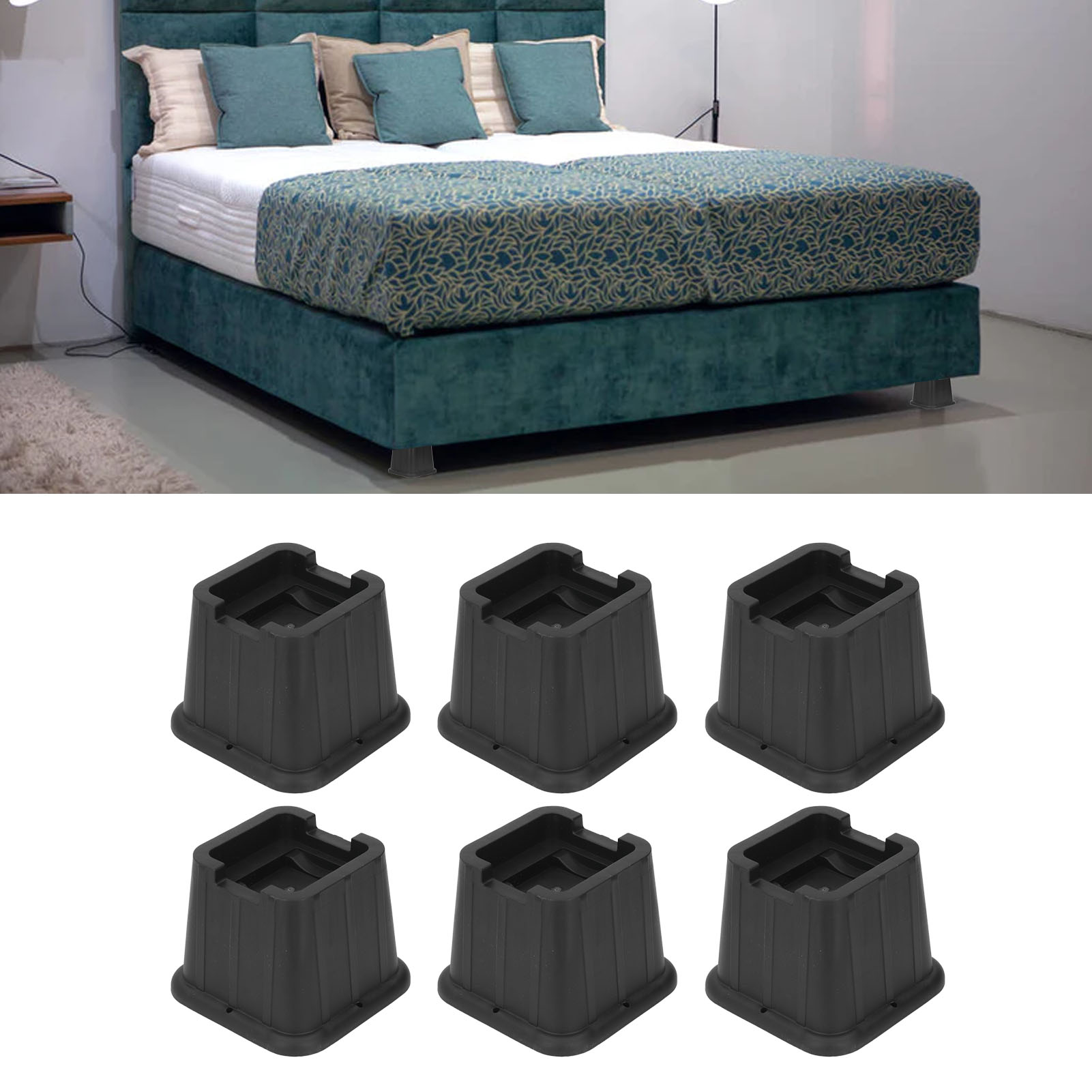 6 Sets/verkauf Von 3-zoll-multifunktions-bettbeingleitern Zum Anheben Von Möbeln Wie Sofas, Tischen, Stühlen Und Couchtischen.