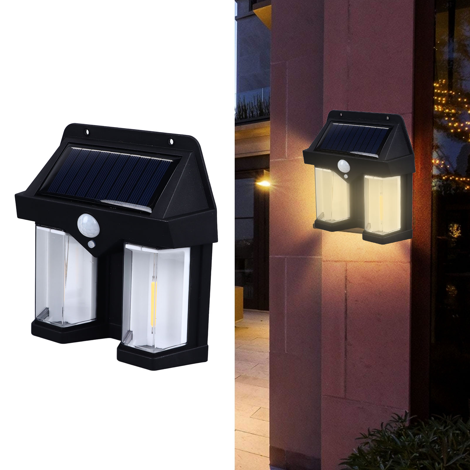 Cl-228 Solar-außenleuchte Mit Induktiver Wolfram-glühlampe, Warmweißes Licht