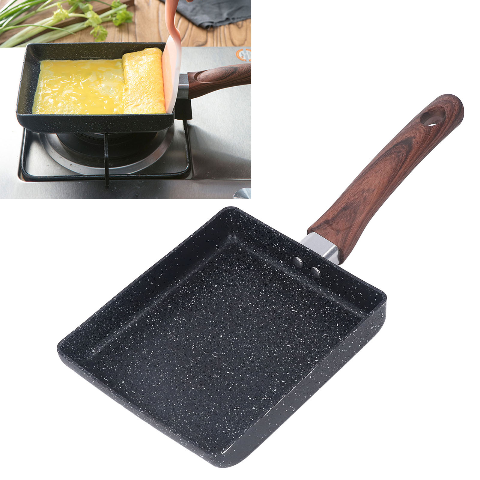 Tamagoyaki Mini-antihaft-quadratpfanne, Große Größe