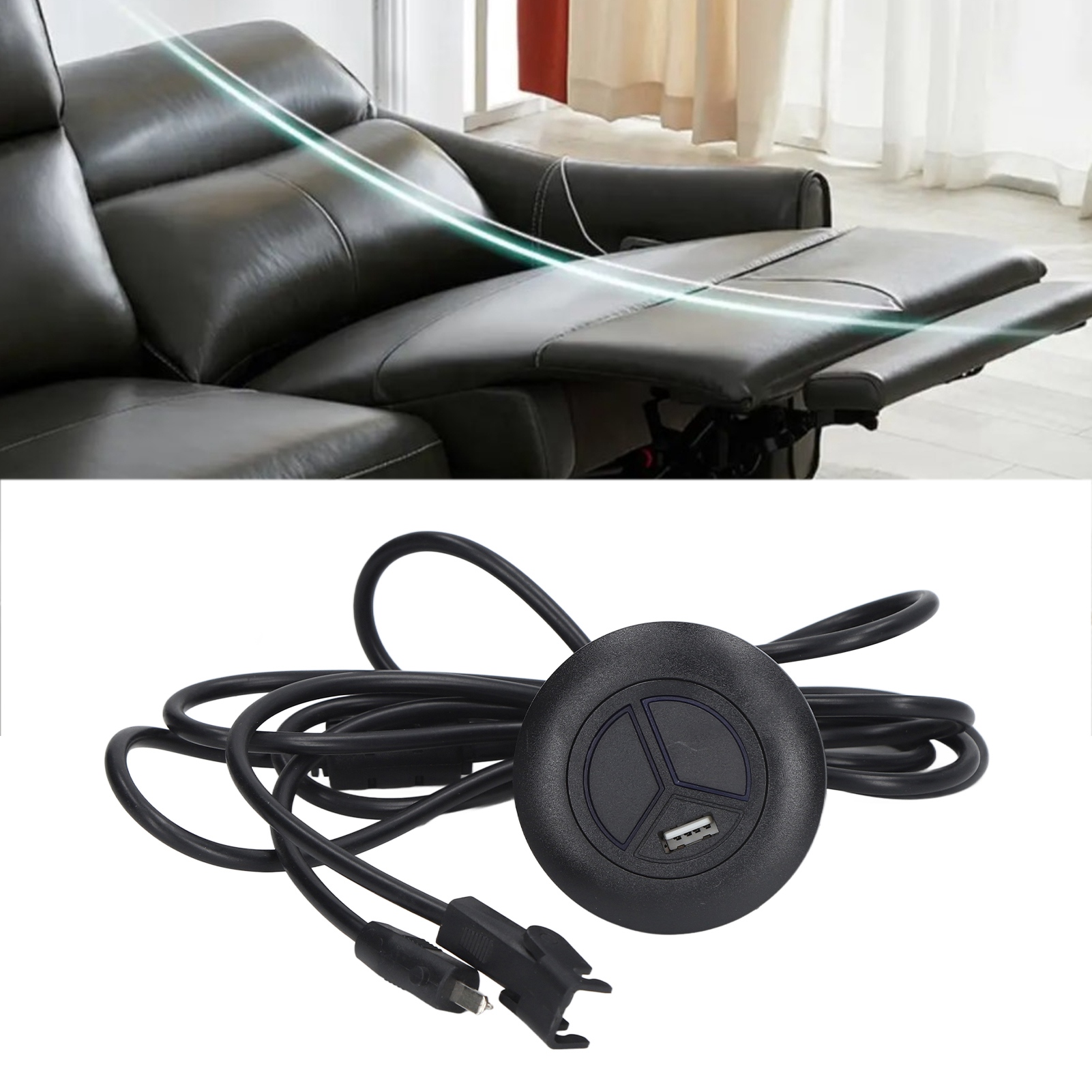 Manuelle Steuerung Für Elektrisches Sofa, Kabelgebundene Steuerung Für Fußmassagesofa, Kabelgebundene Motorsteuerung, Manueller Schalter Mit Usb-ladeanschluss