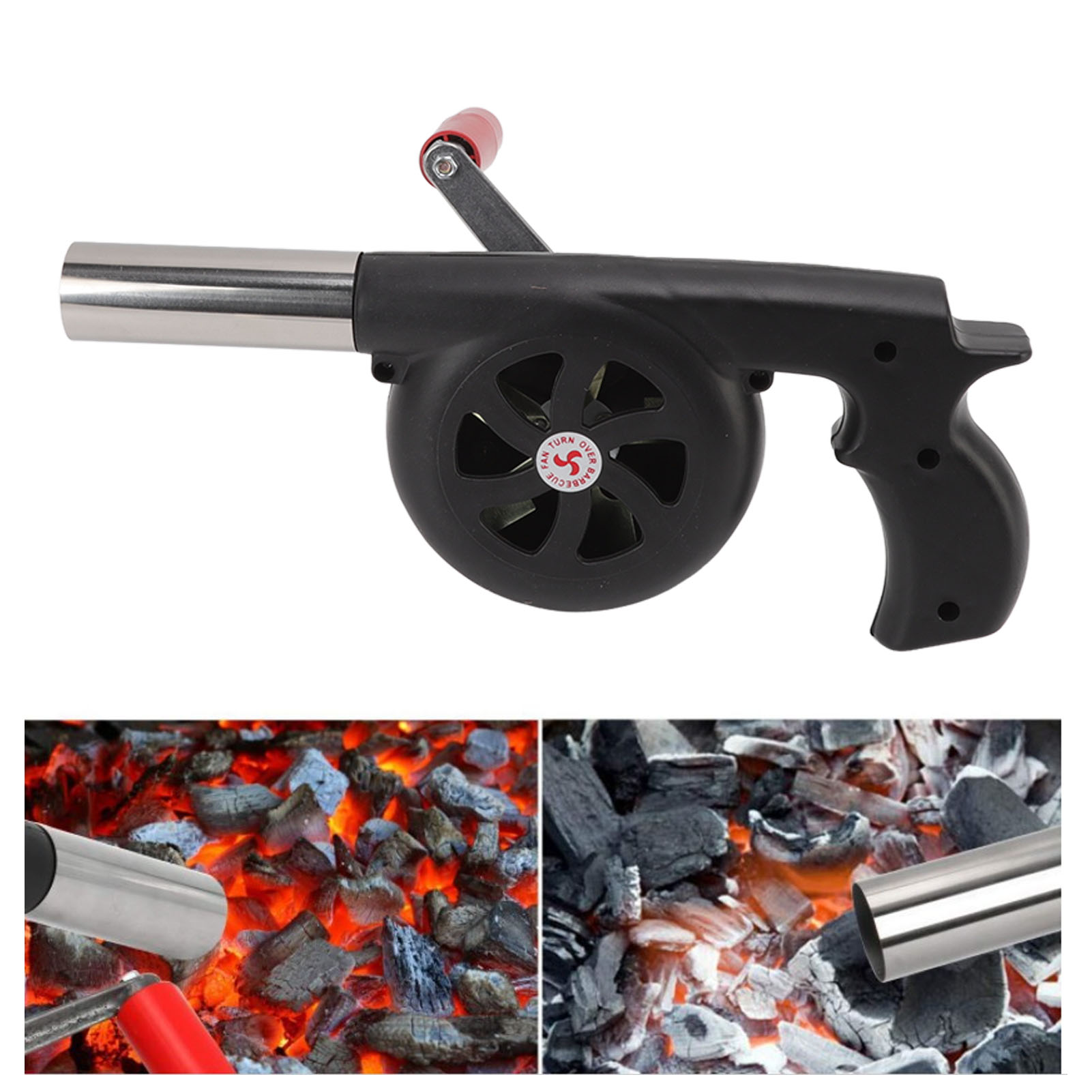 Handbetriebener Holzkohlebläser Für Grills, Tragbarer Grillbläser