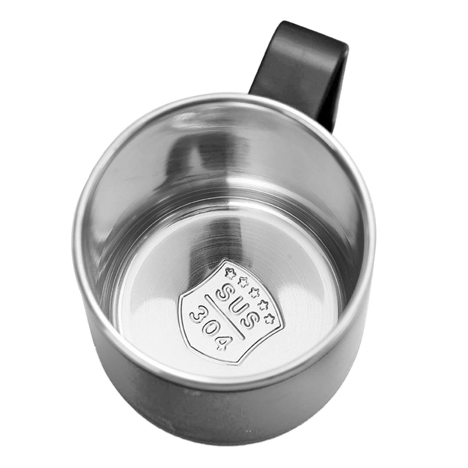 Praktischer, Auslaufsicherer 460-ml-kaffeebecher, Schwarz.