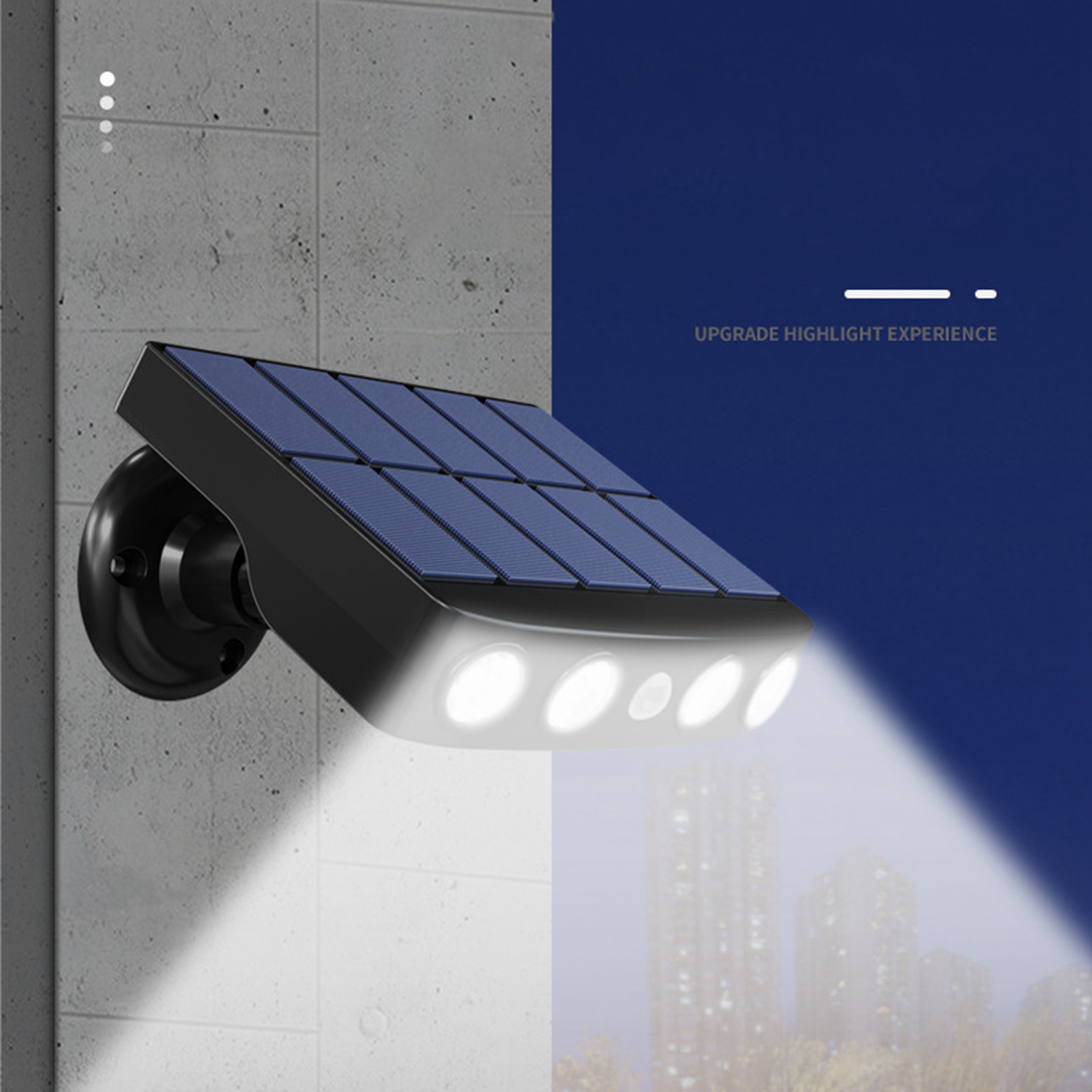 Neue Art Von Solar-wandleuchte Für Den Außenbereich, Geeignet Für Garten, Hof Oder Rasen, Ländliche Straßenbeleuchtung Mit Bewegungsmelder, Solar-led-lampe, Schwarzes Gehäuse, Weißes Licht