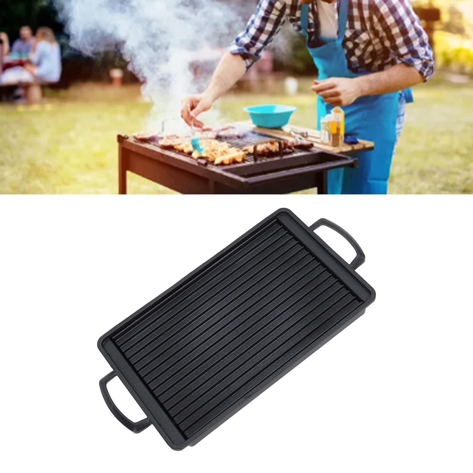 Mini-grillpfanne Im Japanischen Stil, Heimgrill, Kleiner Holzkohlegrill, Grillpfanne Für Reiskuchen Mit Holzkohle, Rechteckige Grillpfanne.