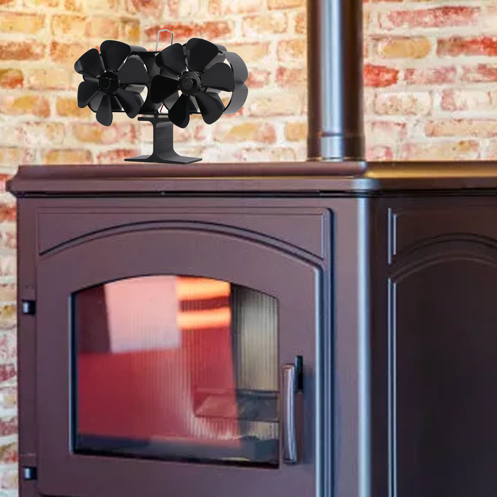 Sechsflügeliger Thermoventilator Für Kamin