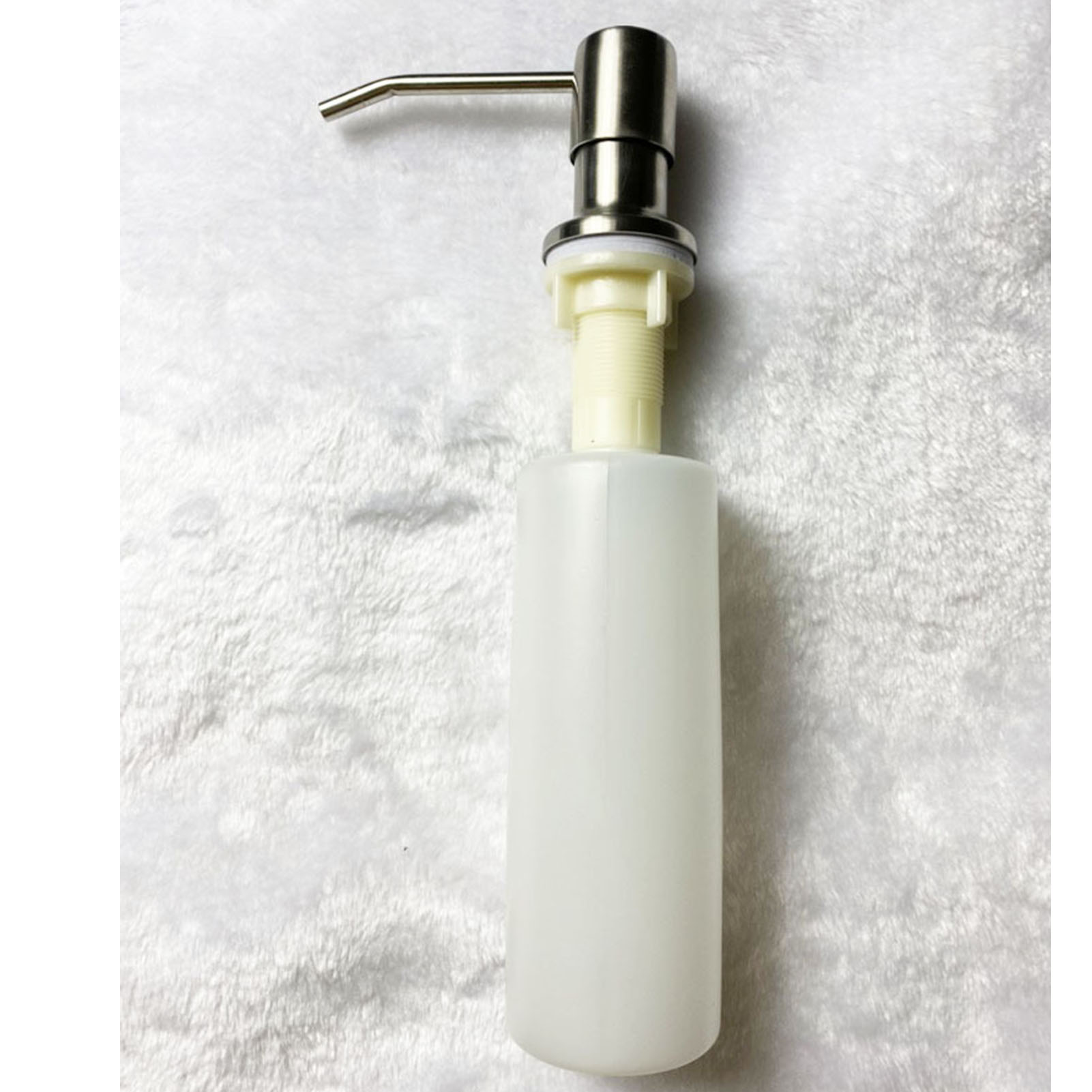 Seifenspender Aus Edelstahl 304, Seifenspender Für Bad- Und Küchenspülen, Handseifenflasche, Seifenspender, Opp-verpackung, Silber.