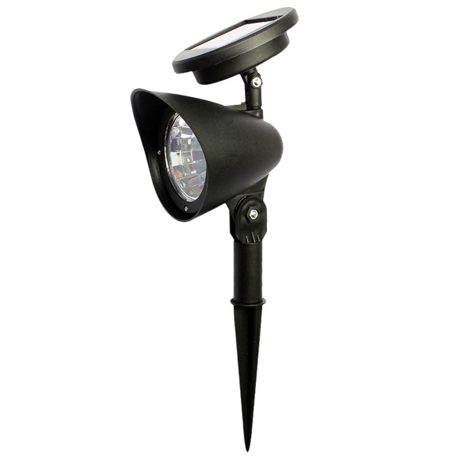 Solarbetriebener Rasenstrahler, Led-gartenbeleuchtung, Wasserdichte Außenbeleuchtung, Dekorative Leuchte, Kleiner Wasserdichter Strahler, Weißes Licht - 4 Leds Mit Einem Modus.