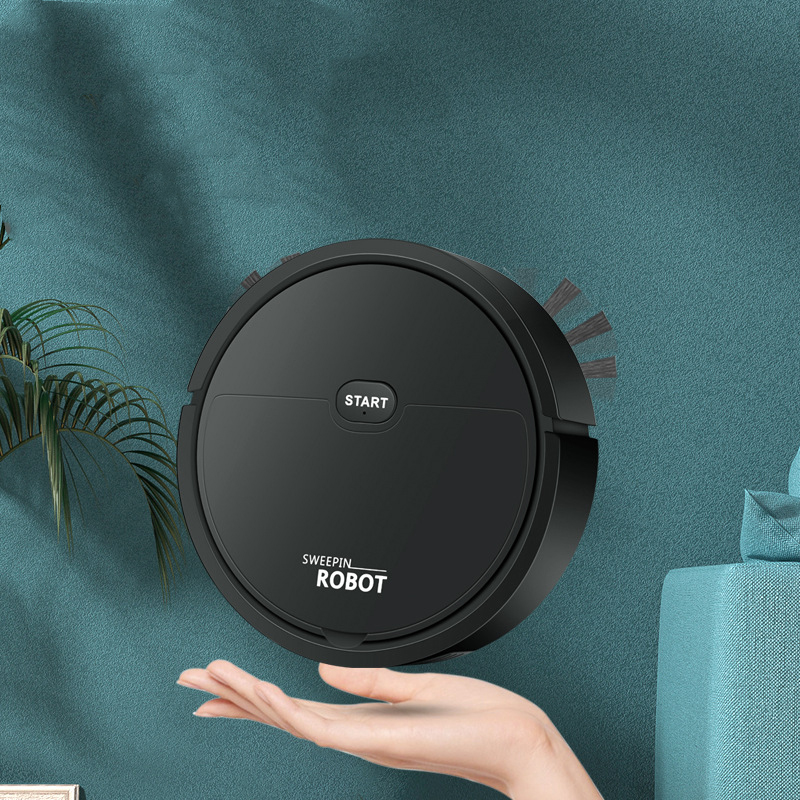 Neuer Intelligenter Usb-saugroboter, 3-in-1-reinigungs- Und Wischgerät, Farbbox (schwarz)